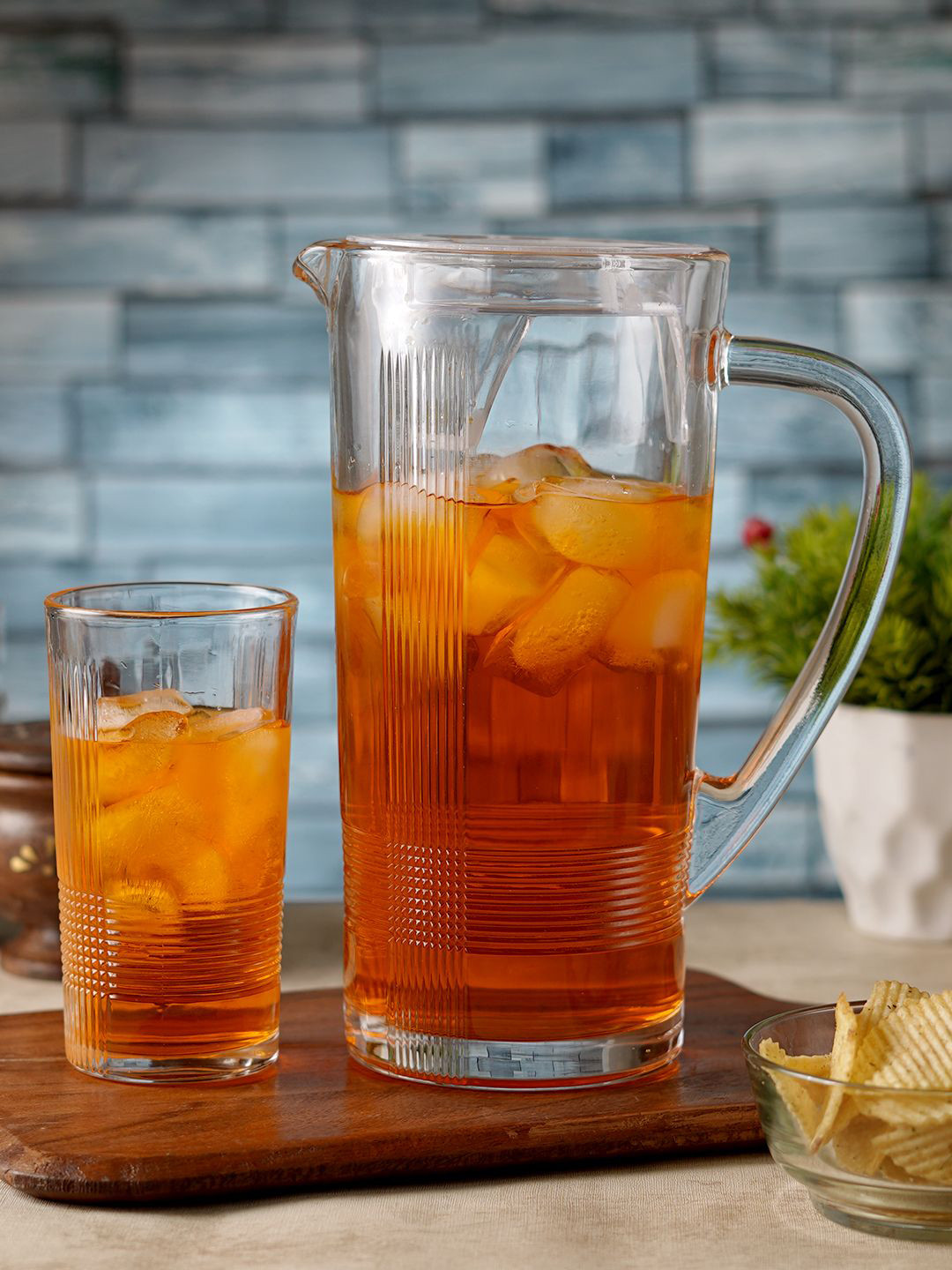 ceradeco Transparent 7 Pieces Water Jug Set 1200 ml