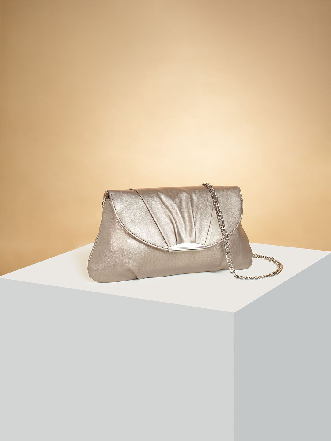 Forever Glam by Pantaloons Shoulder Strap Foldover Clutch