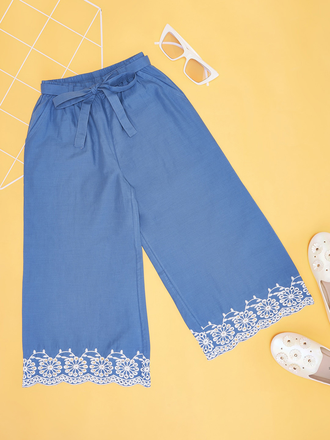 AKKRITI BY PANTALOONS Girls Pleated Trousers