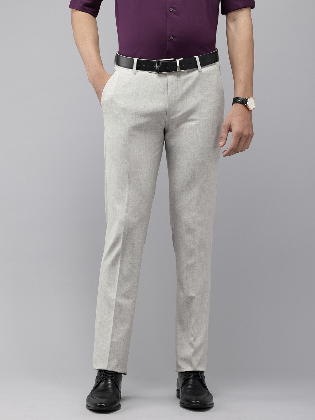 Arrow Men Tailored Tapered Fit Formal Trousers