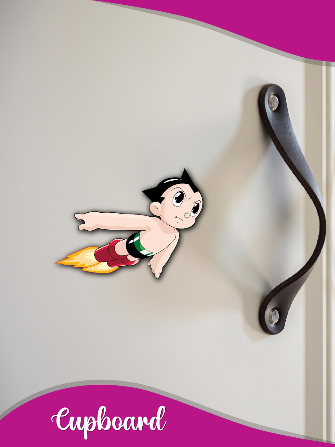 Bhai Please Red & Yellow Wooden Decorative Magnets