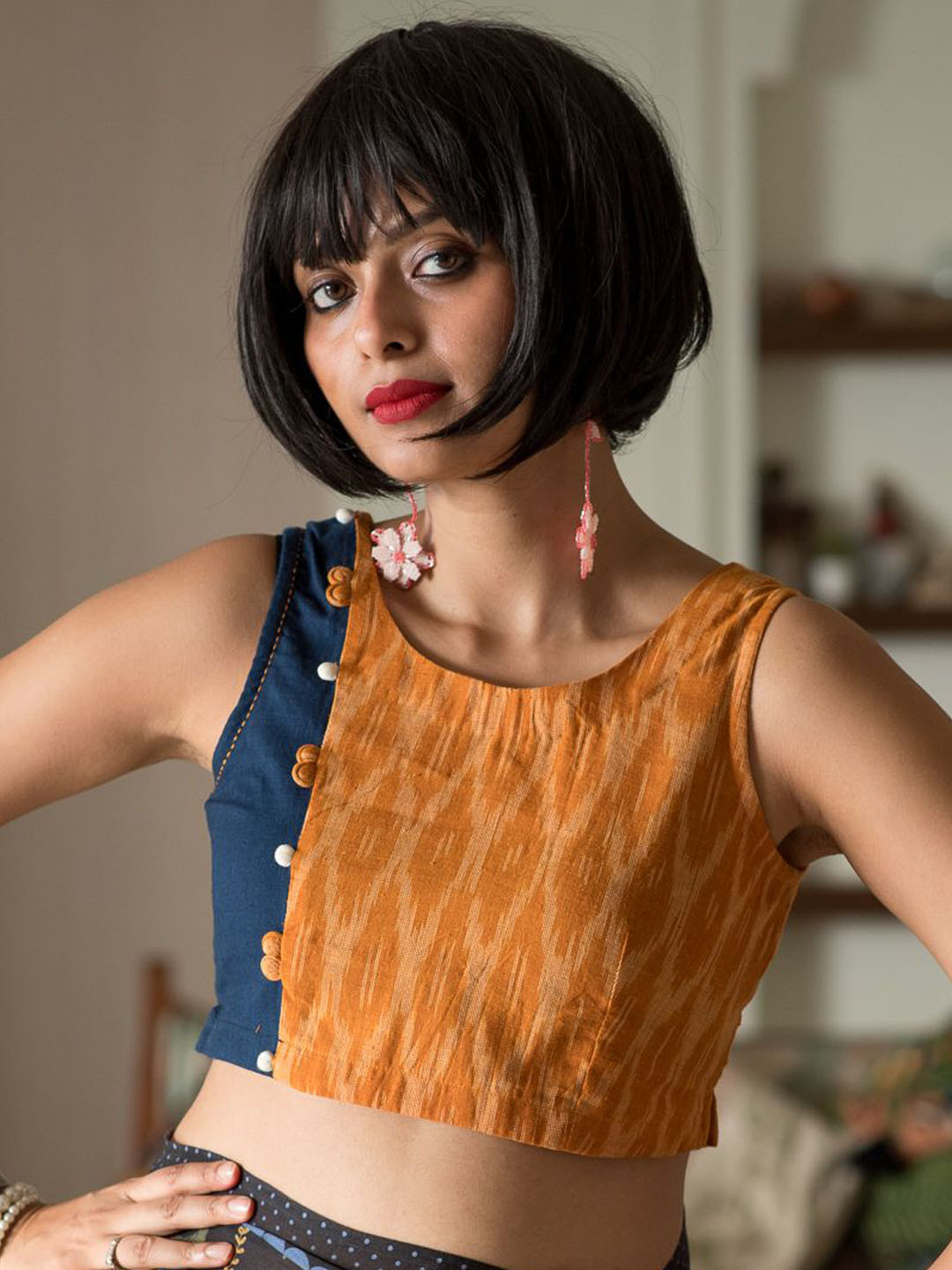 Suta Woven Design Pure Cotton Saree Blouse