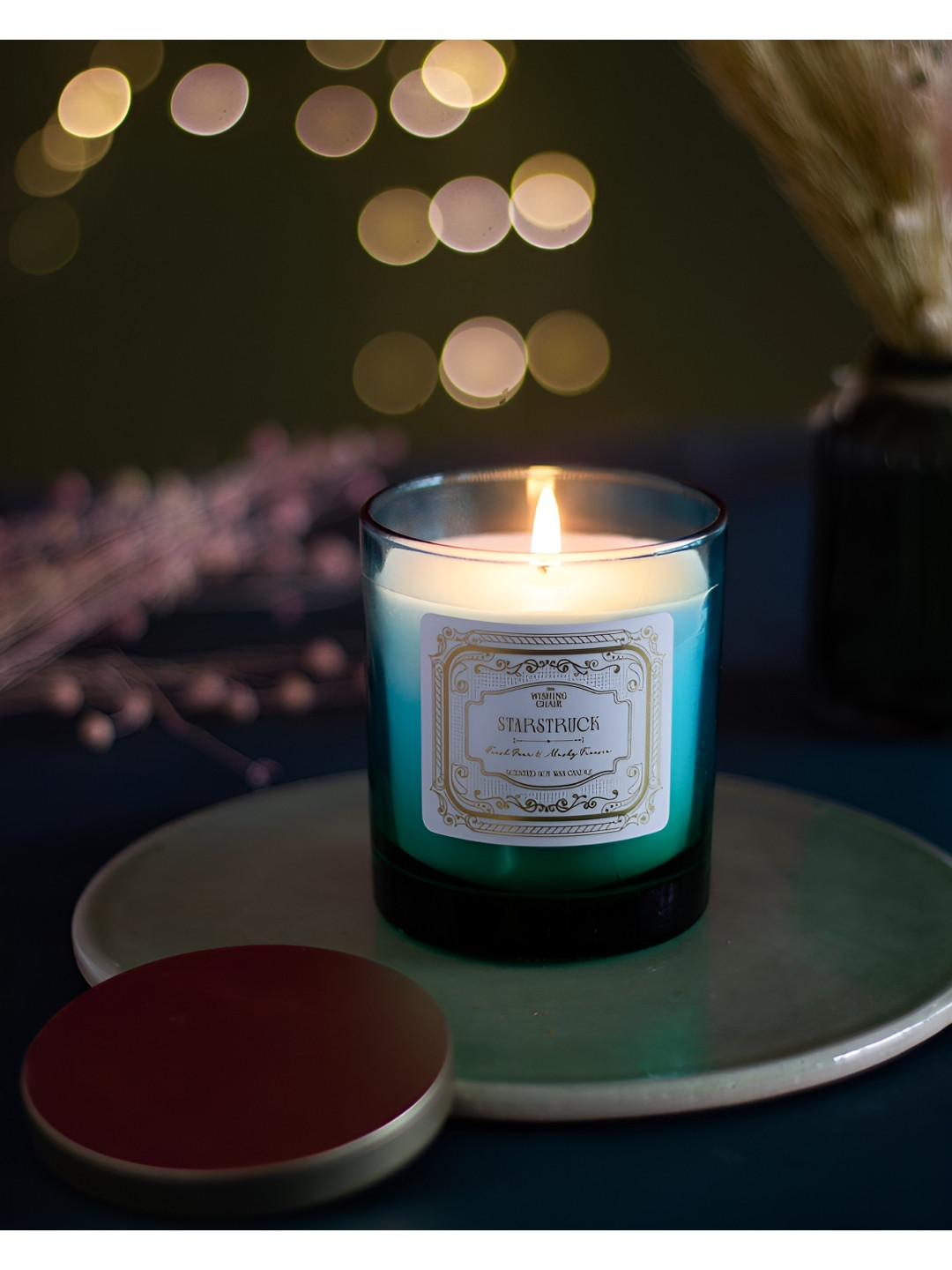 The Wishing Chair Starstruck Fresh Pear And Musky Freesia Solid Jar Candles