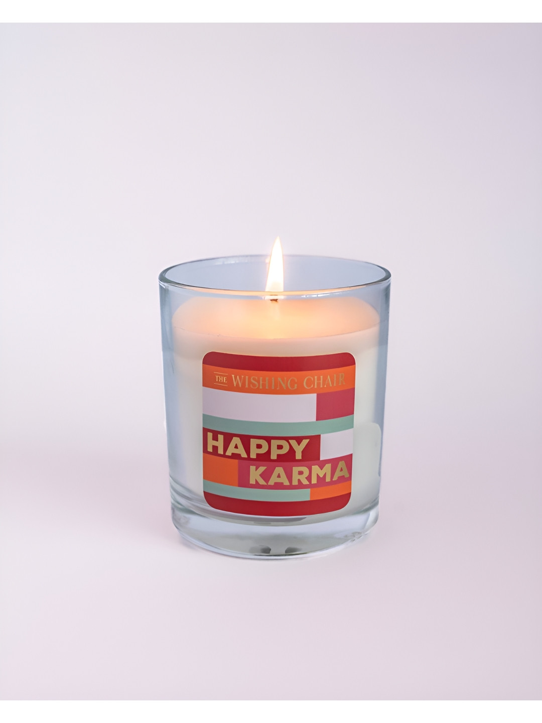 The Wishing Chair Happy Karma Lemon and Brown Sugar Solid Geometric Regular Jar Candles