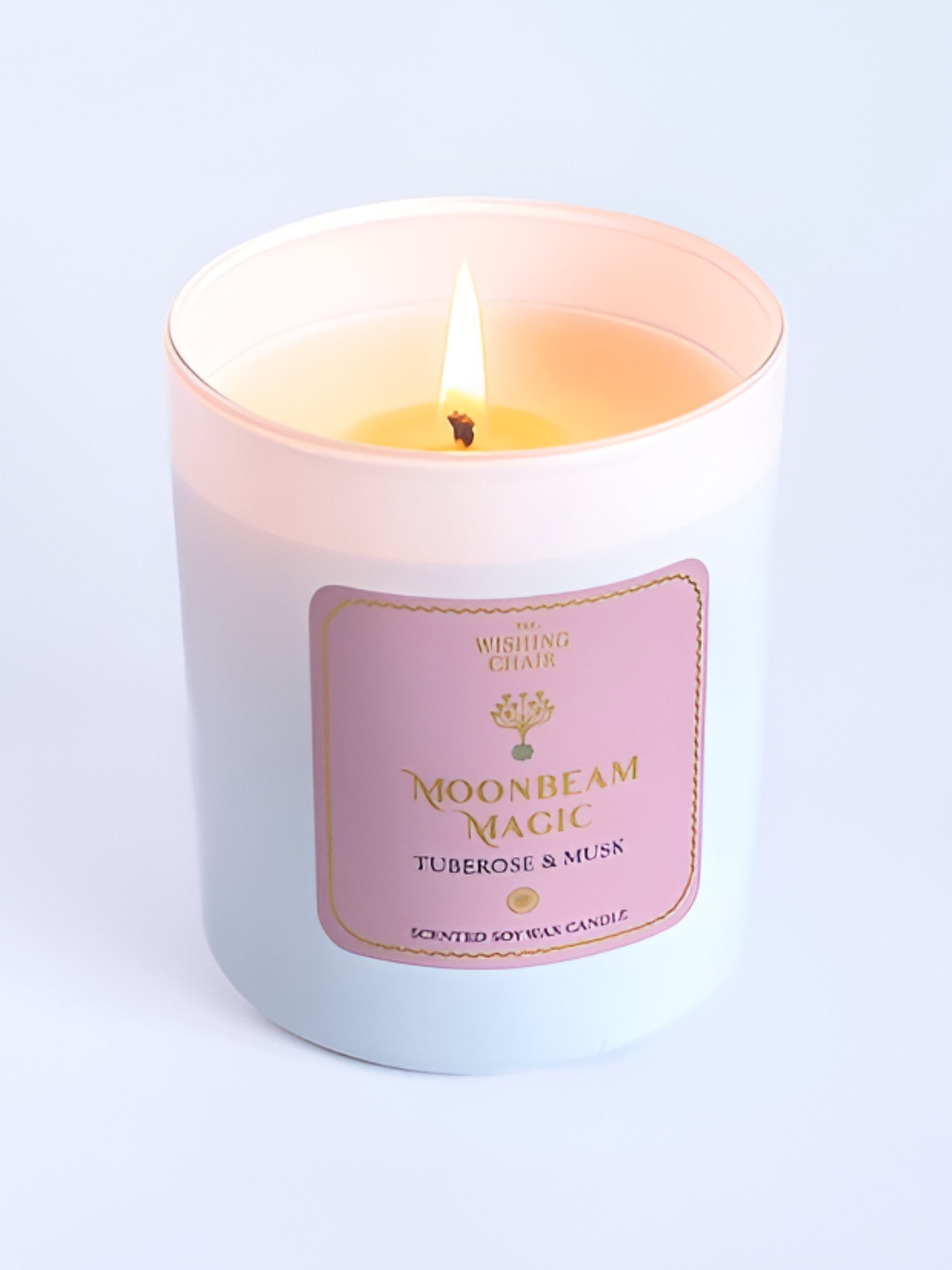 The Wishing Chair Moonbeam Magic Tuberose and Musk Solid Geometric Regular Jar Candles