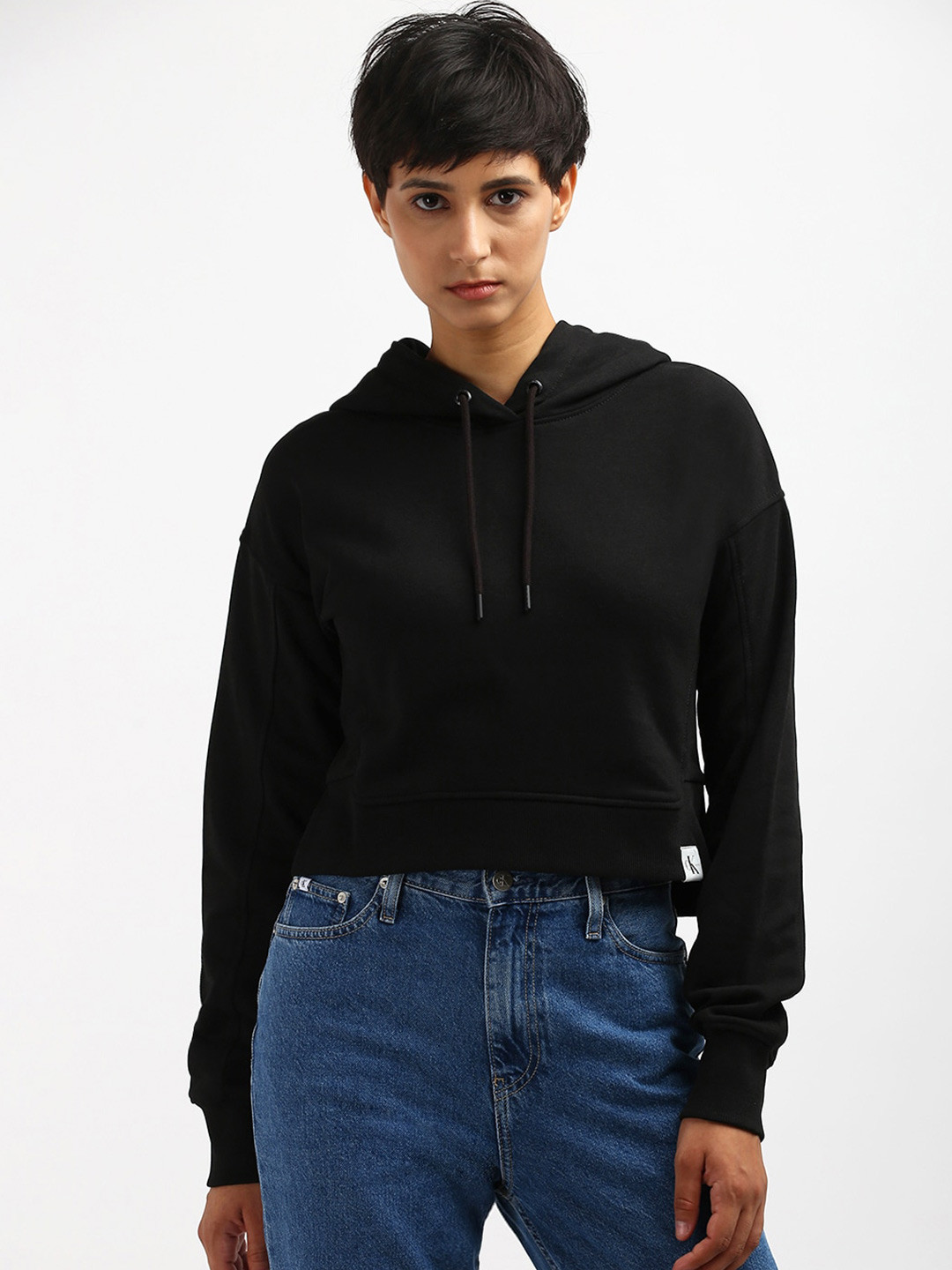 Calvin Klein Women Cotton Solid Sweatshirt