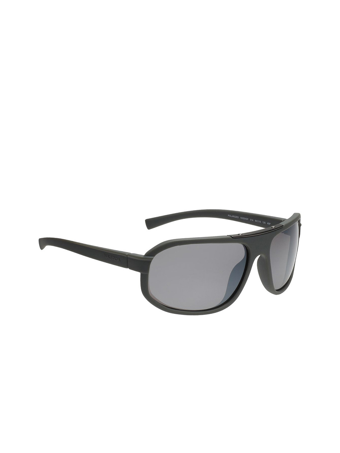 Nautica Men Square Sunglasses with Polarised and UV Protected Lens Nautica 3624P 014 64 S