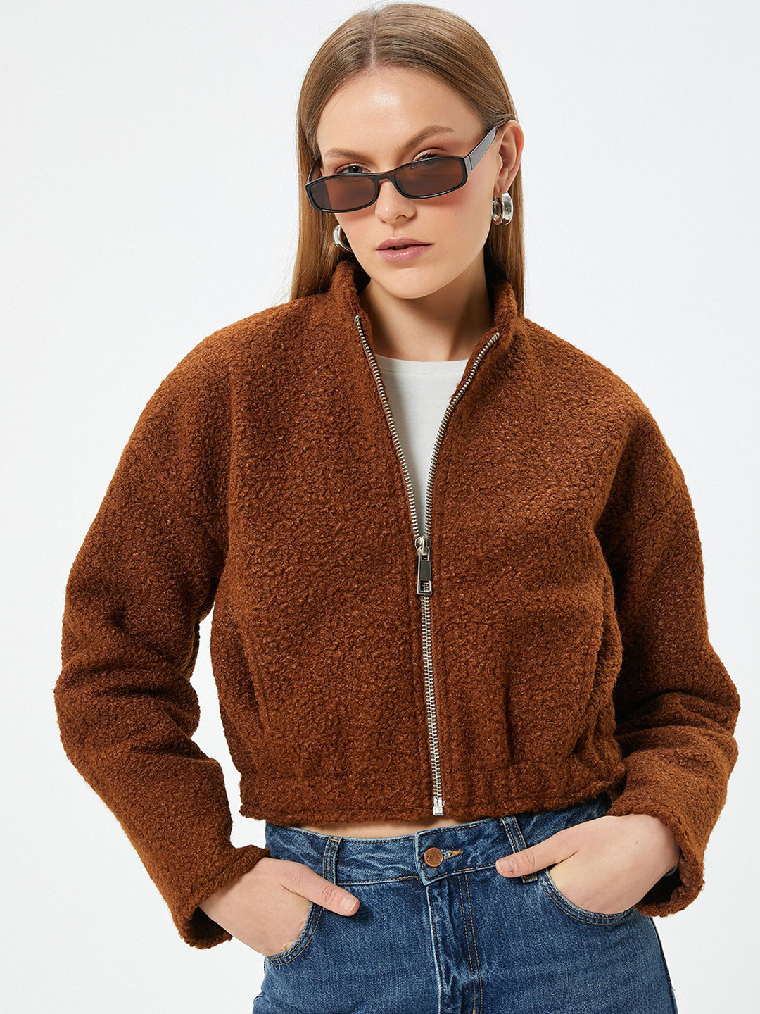 Koton Women Zipped Bomber Jacket