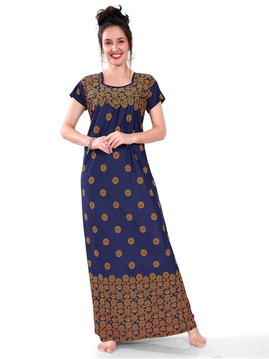 G4Girl Satin Digital Print Nightdress