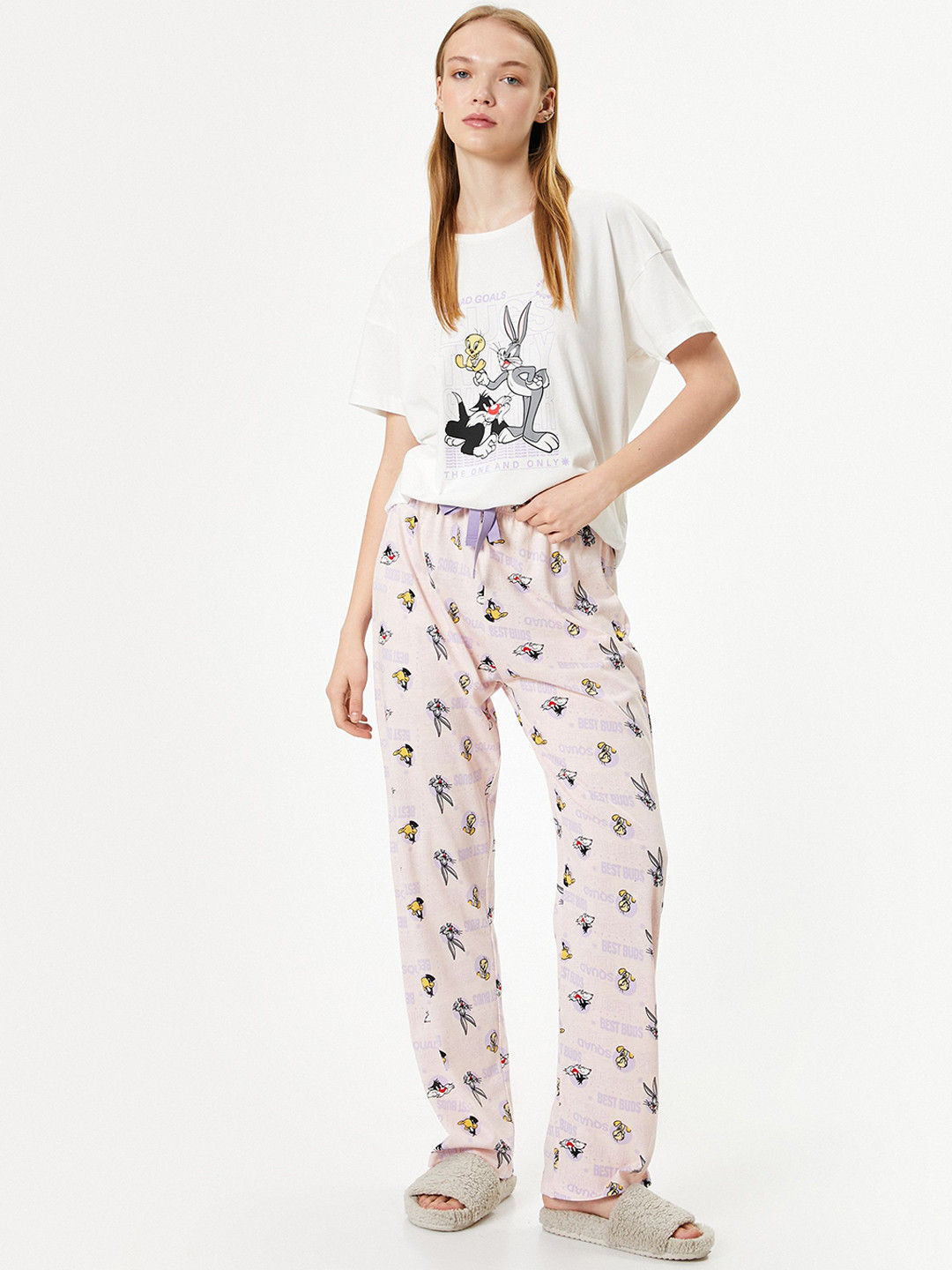 Koton Cartoon Characters Printed Pure Cotton Night suit