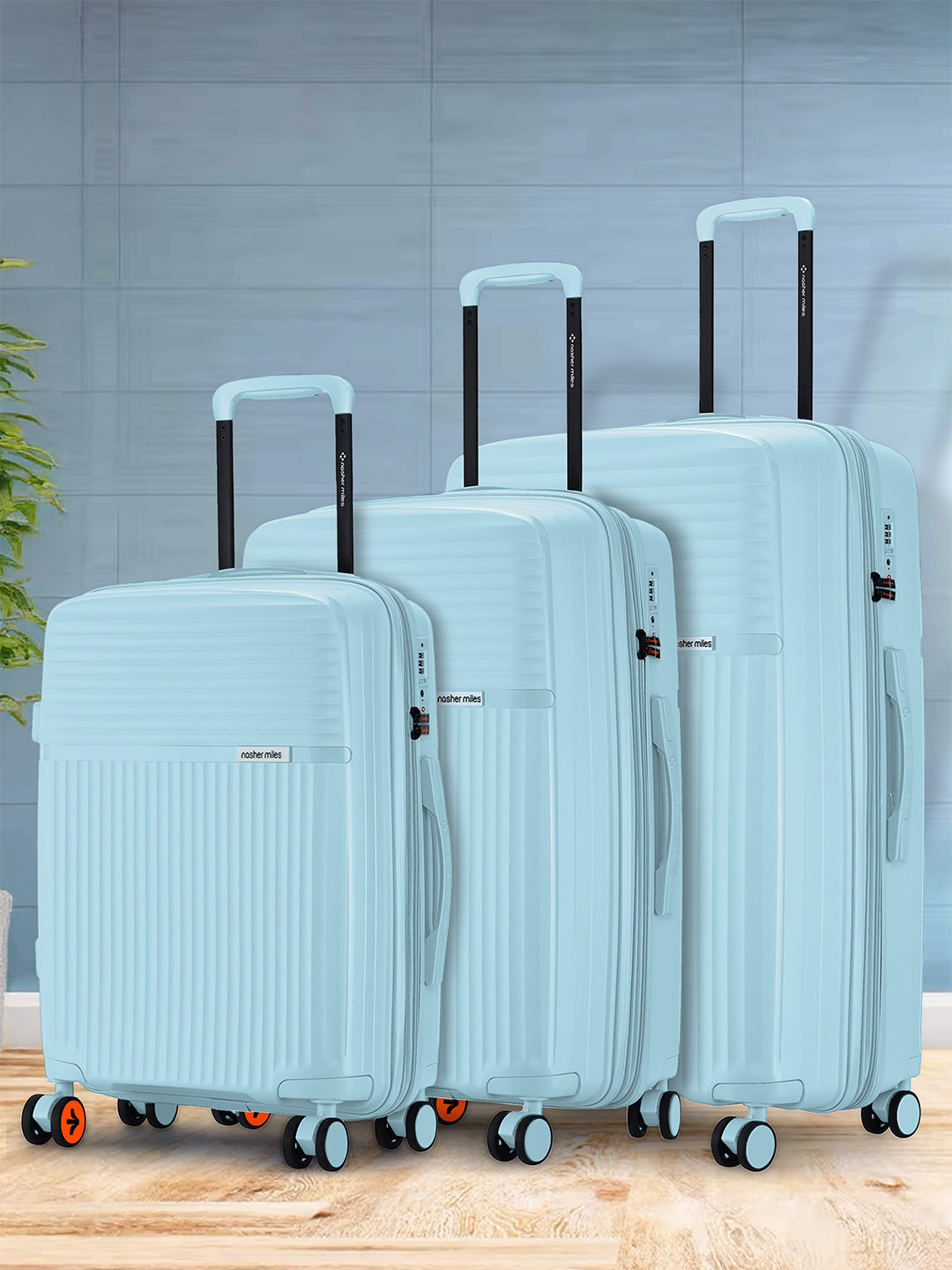 Krabi Expander TSA Lock Polypropylene Small-Medium-Large Trolley Bags (55-65-75 cm)
