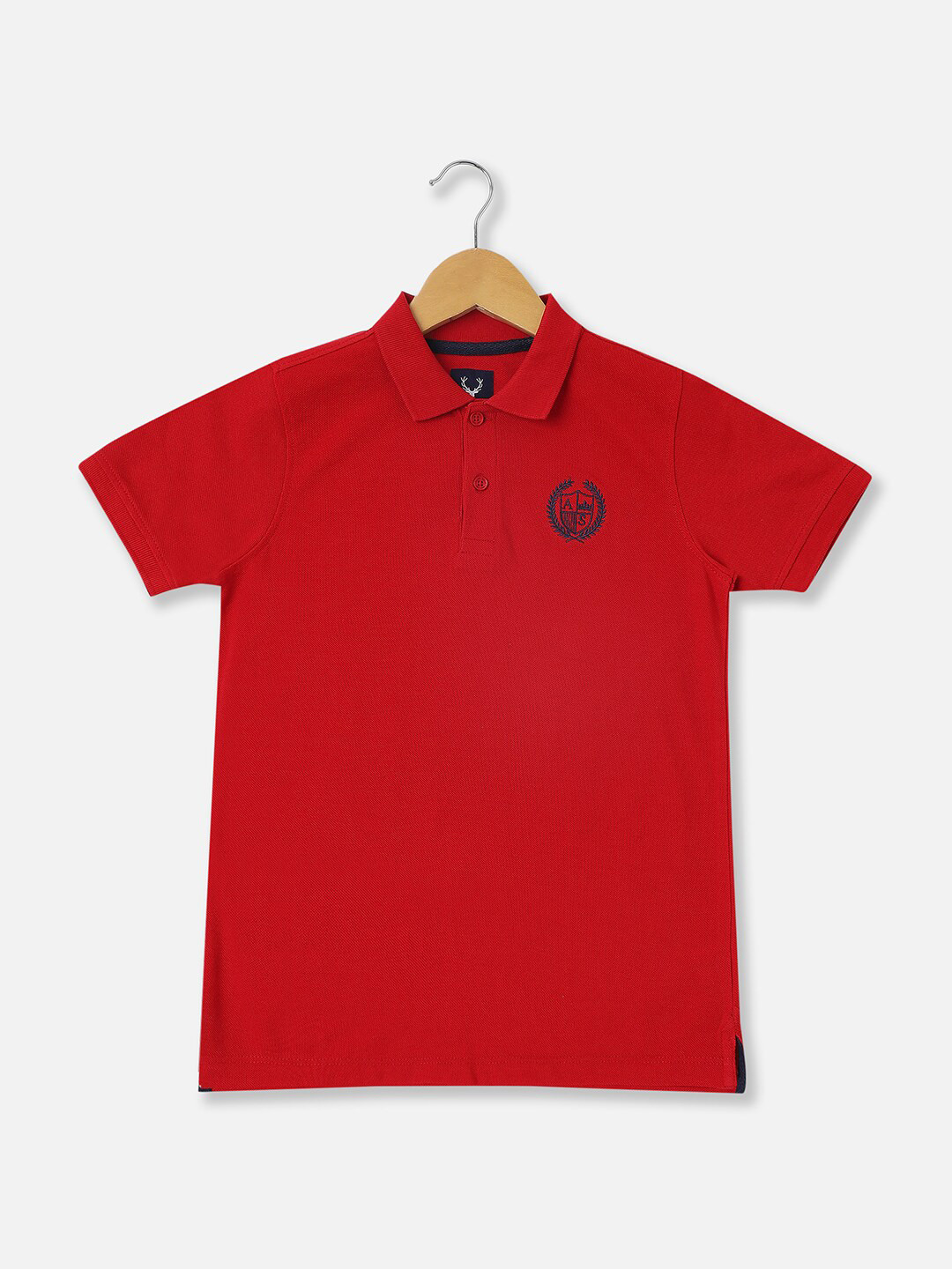 Allen Solly Junior Boys Solid Polo Collar T-shirt