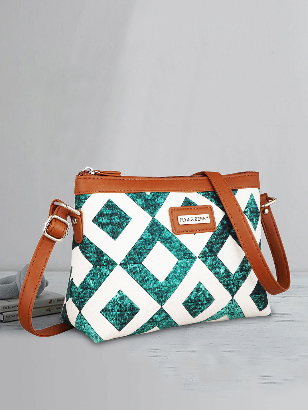 FLYING BERRY Women Printed Bowling Sling Bag with Tasselled