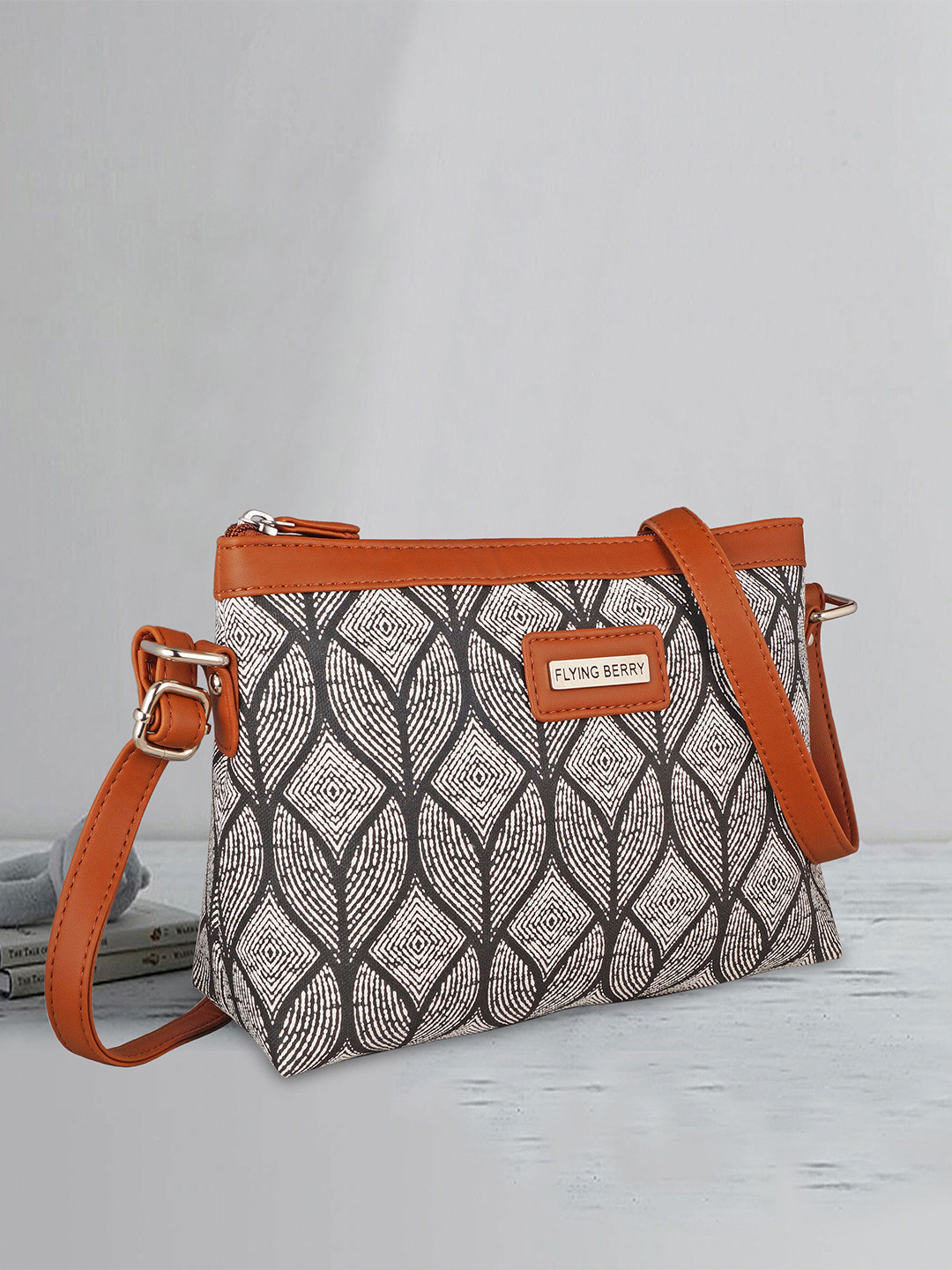 FLYING BERRY Printed Handcrafted Sling Bag