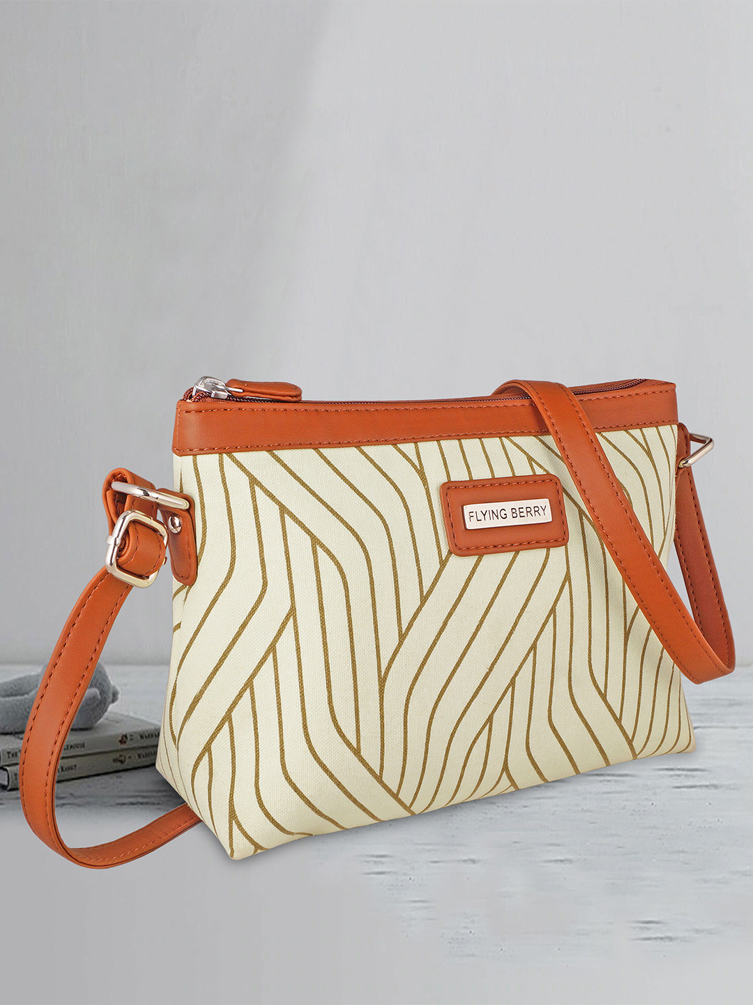 FLYING BERRY Printed Handcrafted Sling Bag