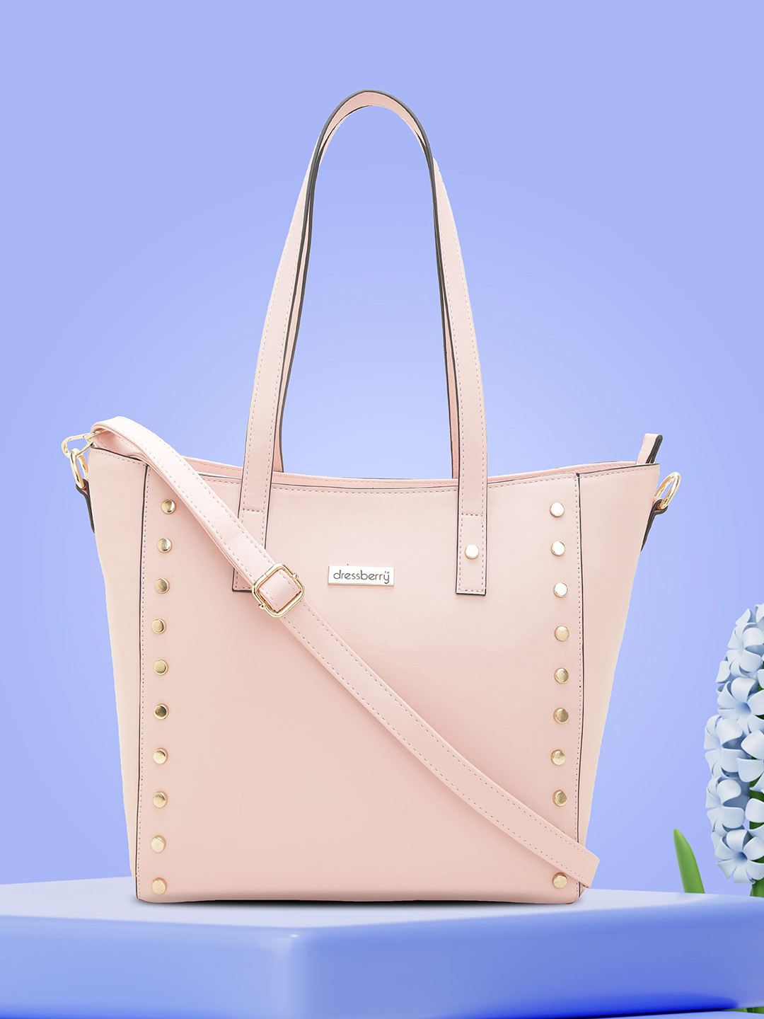 DressBerry Women Solid Structured Tote Bag