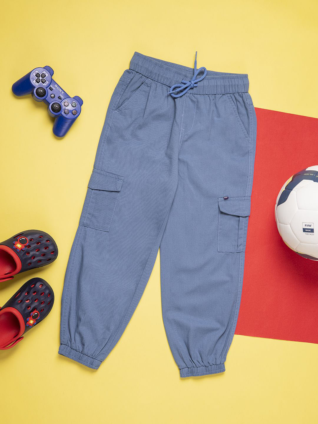 Purple United Kids Regular Fit Joggers Trousers