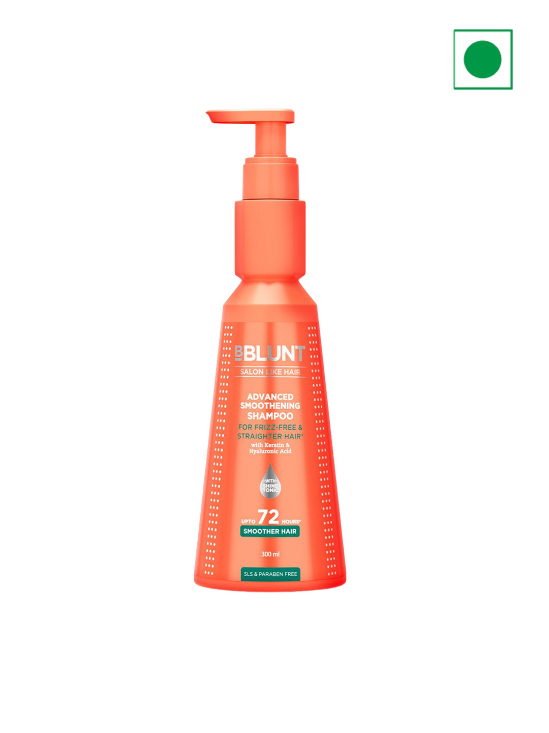 BBLUNT Advanced Smoothening Shampoo With Keratin & Hyaluronic Acid - 300ml