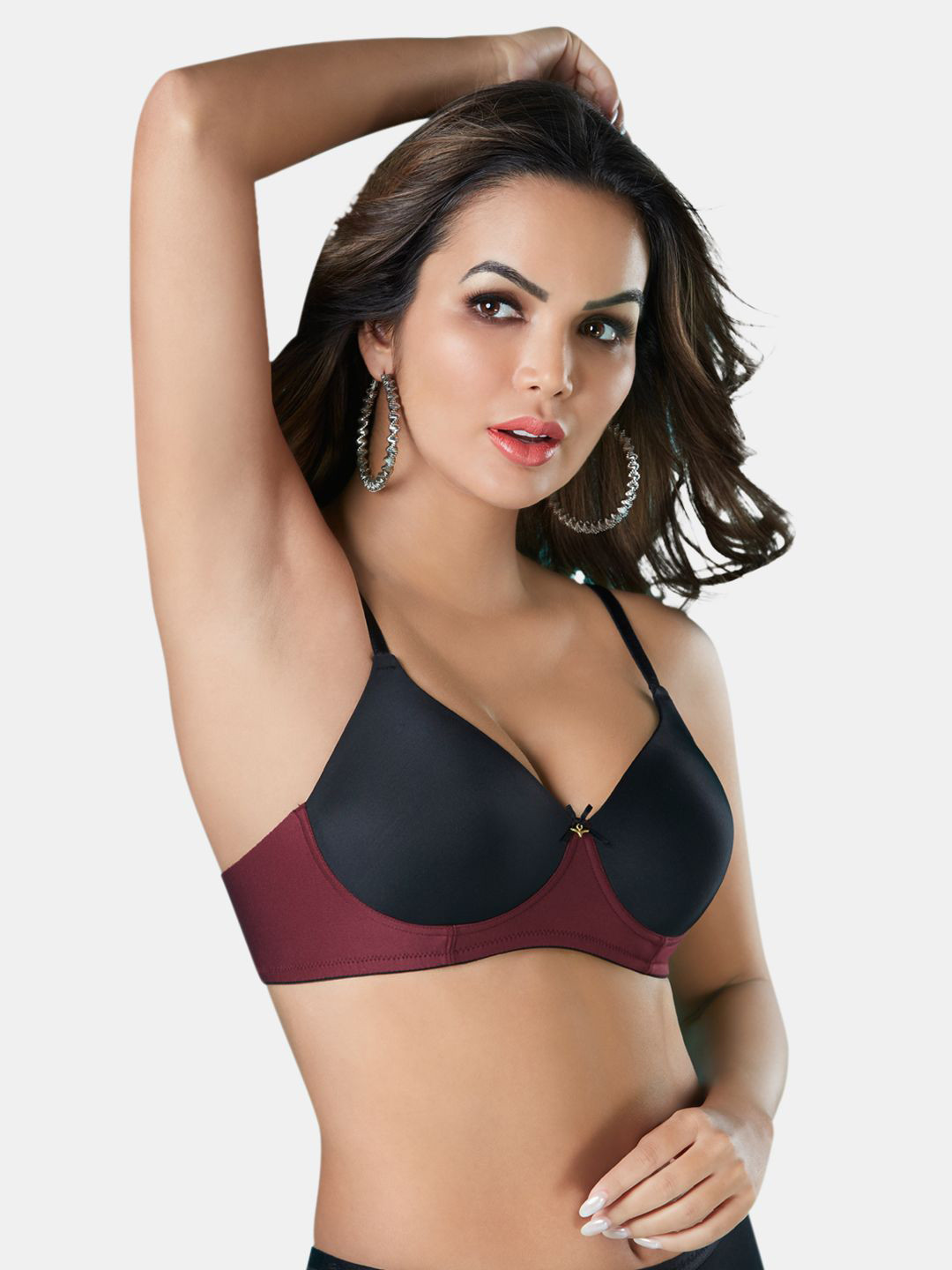 Dazzle Medium Coverage Lightly Padded Non-Wired T-shirt Bra-All Day Comfort