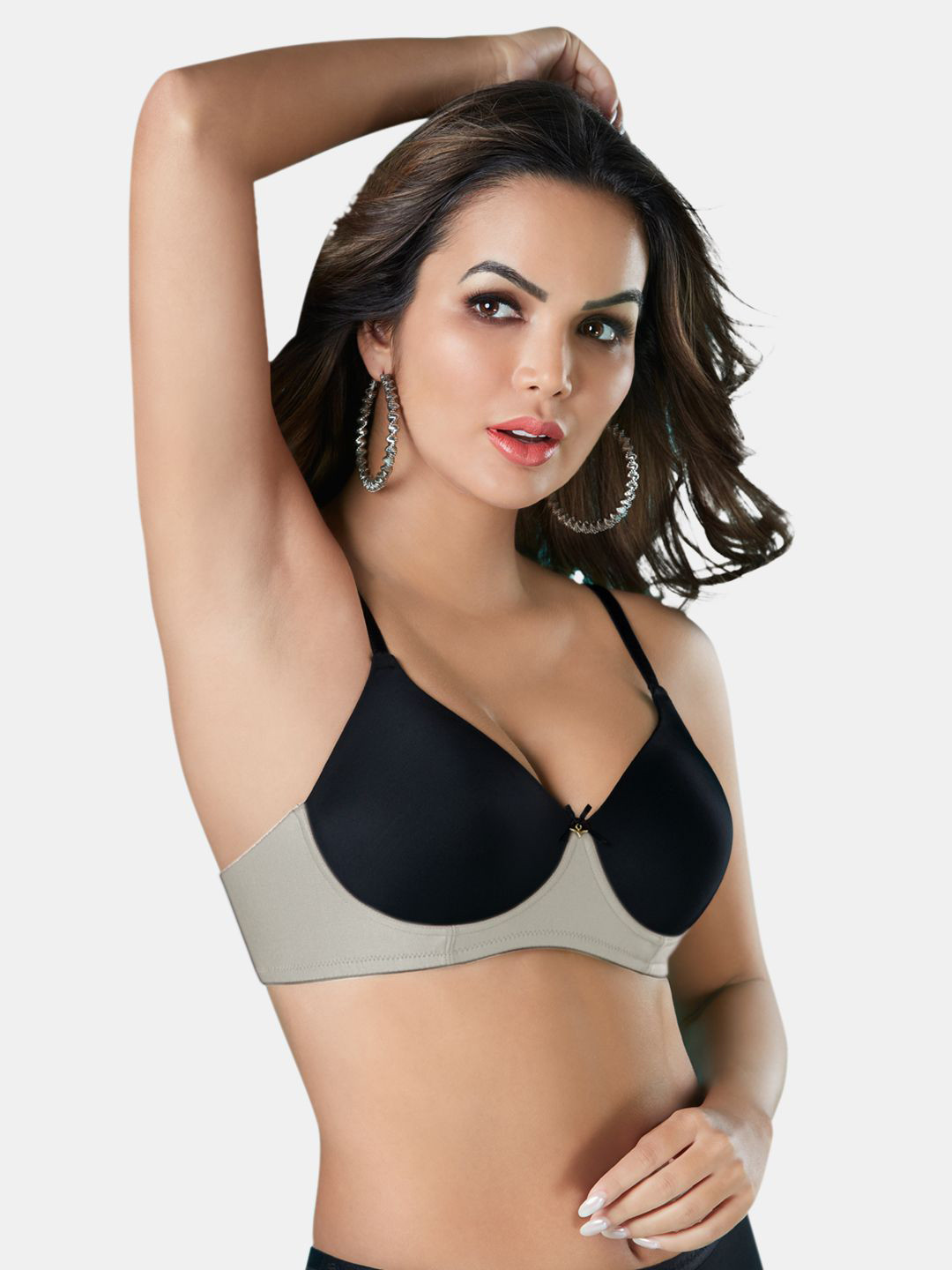 Dazzle Medium Coverage Lightly Padded Non-Wired T-shirt Bra-All Day Comfort