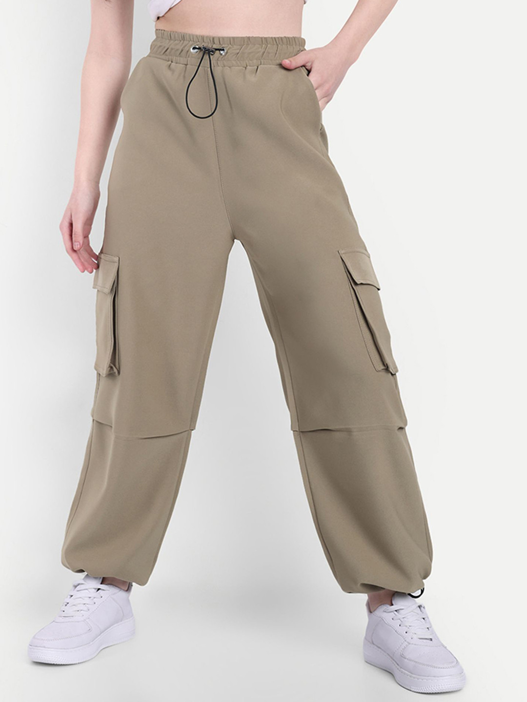 Next One Women Baggy Fit Cargo Track Pants