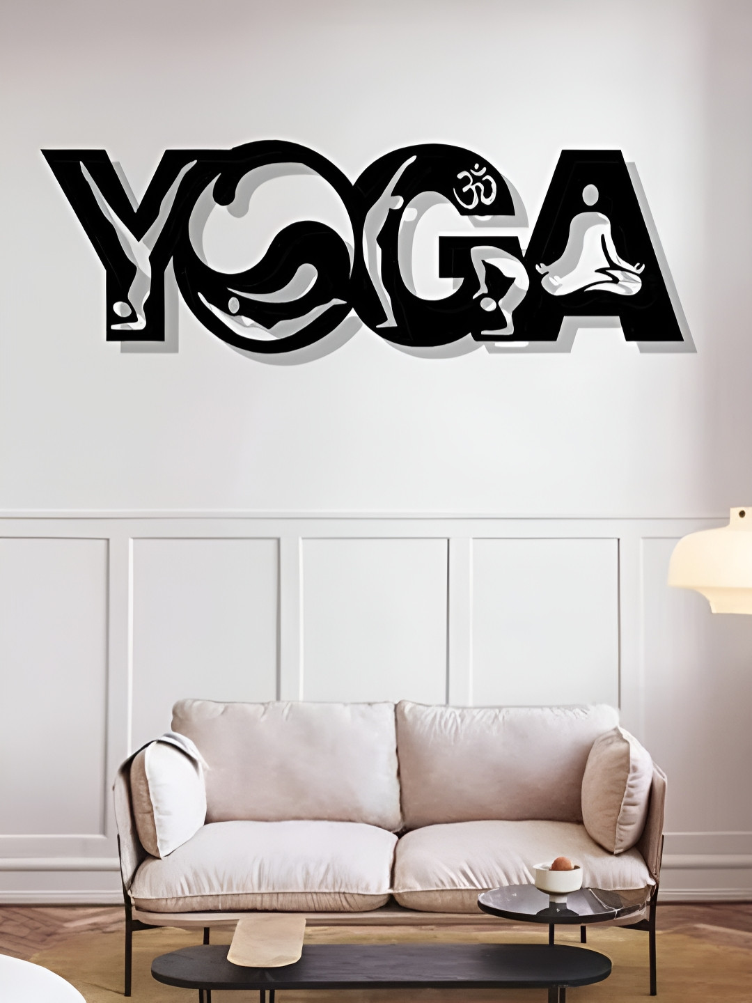 ARTROOMS Yoga Metal Matte Hanging Hall Signs and Plaques-10In