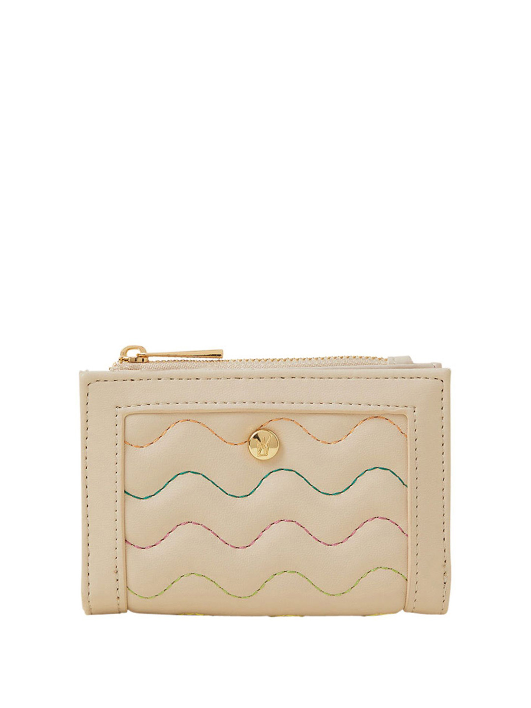 Accessorize Women Embroidered Two Fold Wallet