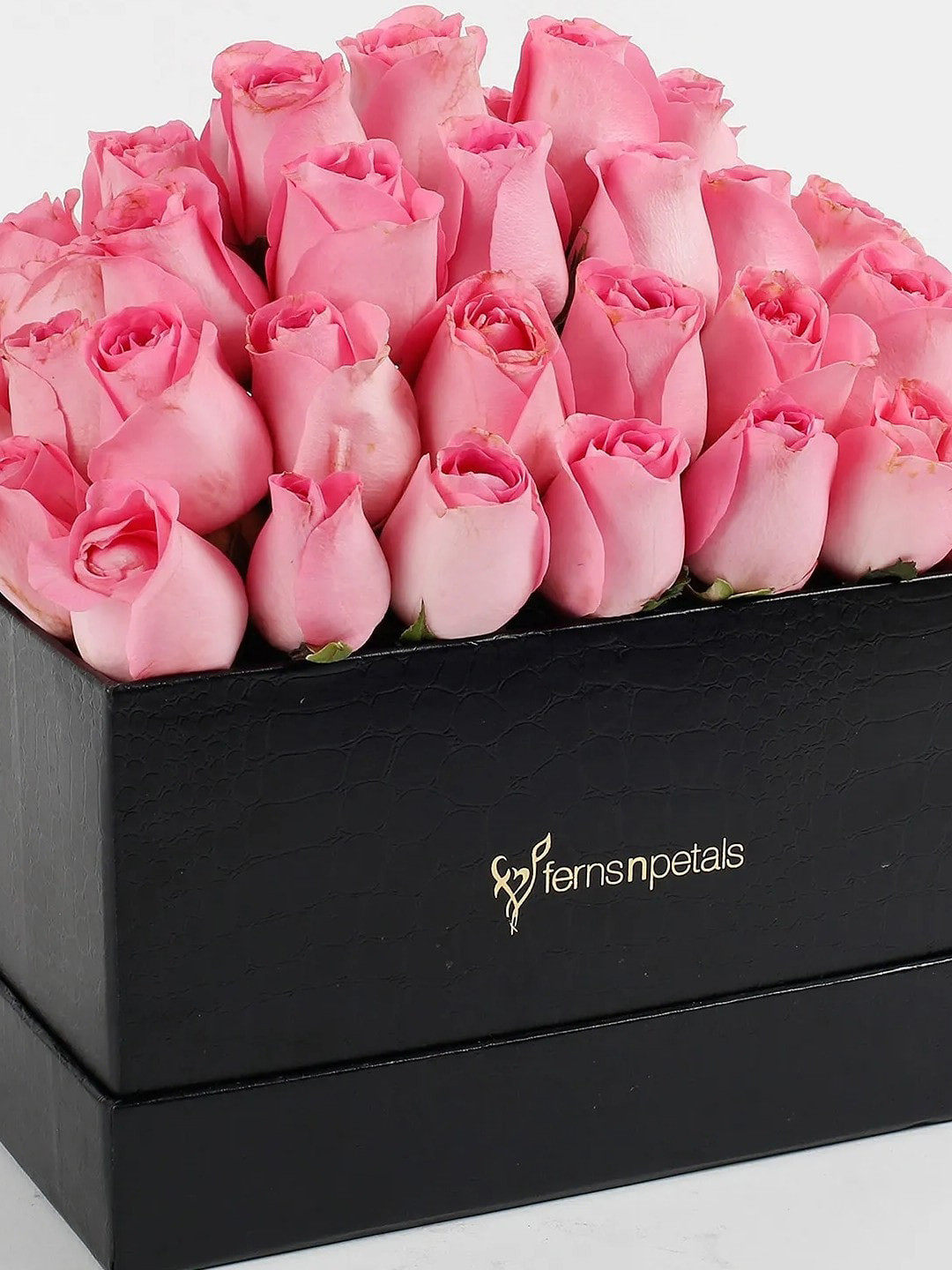 fnp Pink 40 Pieces Roses Fresh Flowers Box