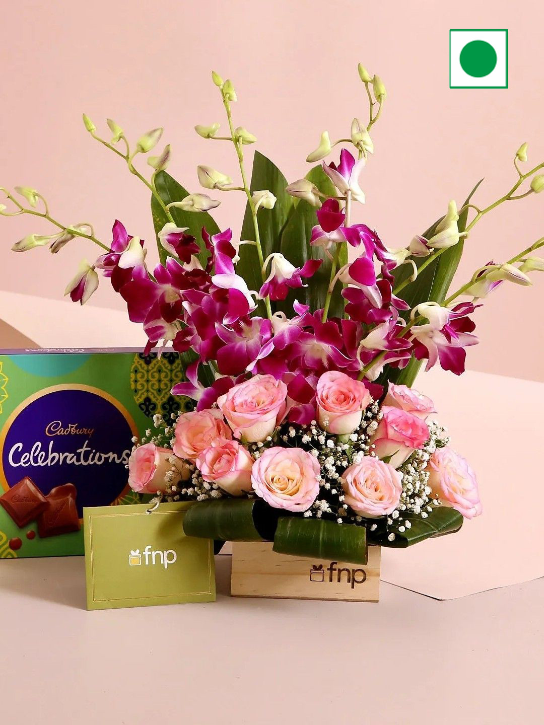 fnp 8 Pcs Purple & Pink Carnations Fresh Flowers Bouquet