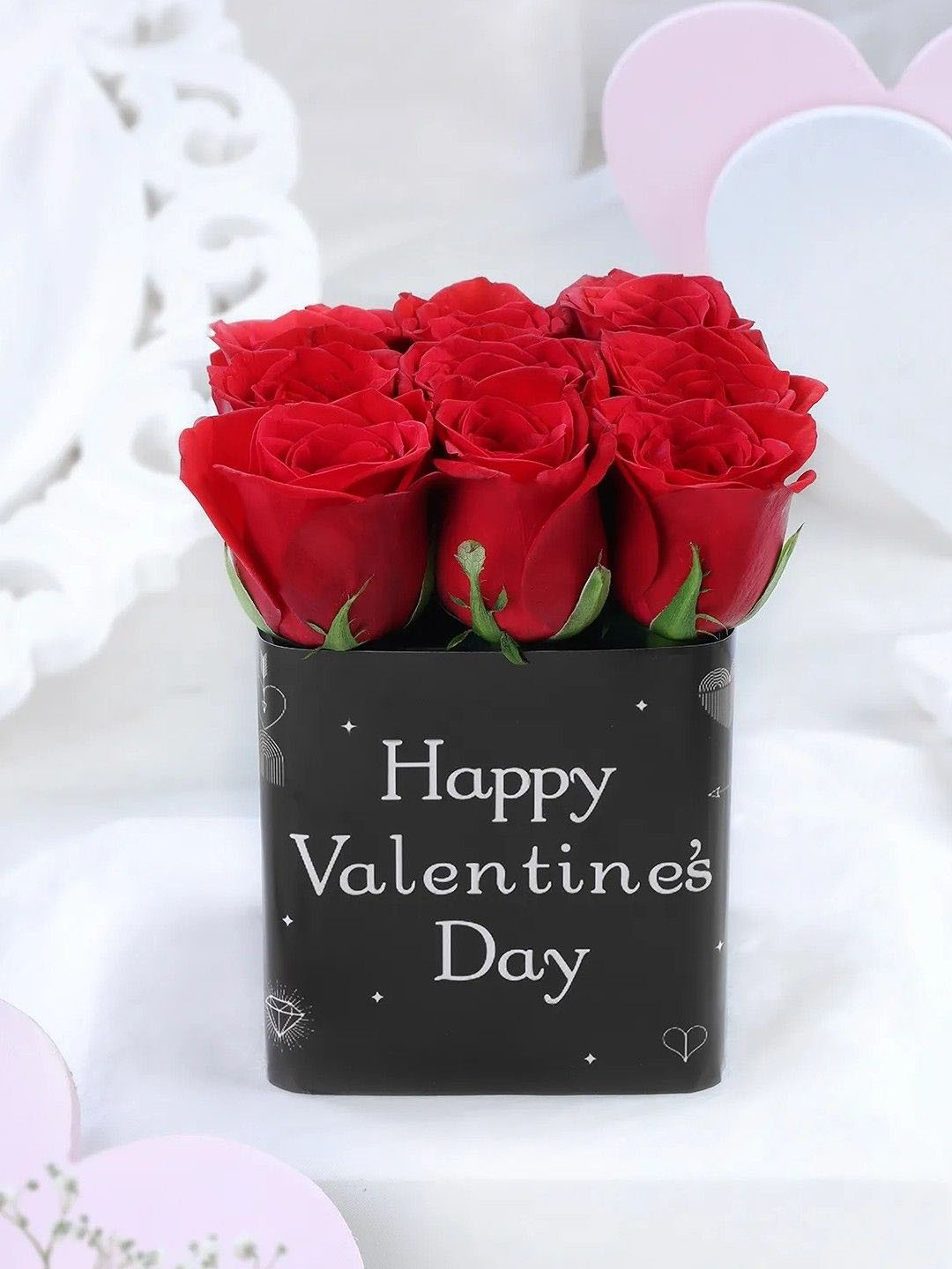 fnp Red 9 Pieces Roses Fresh Flowers