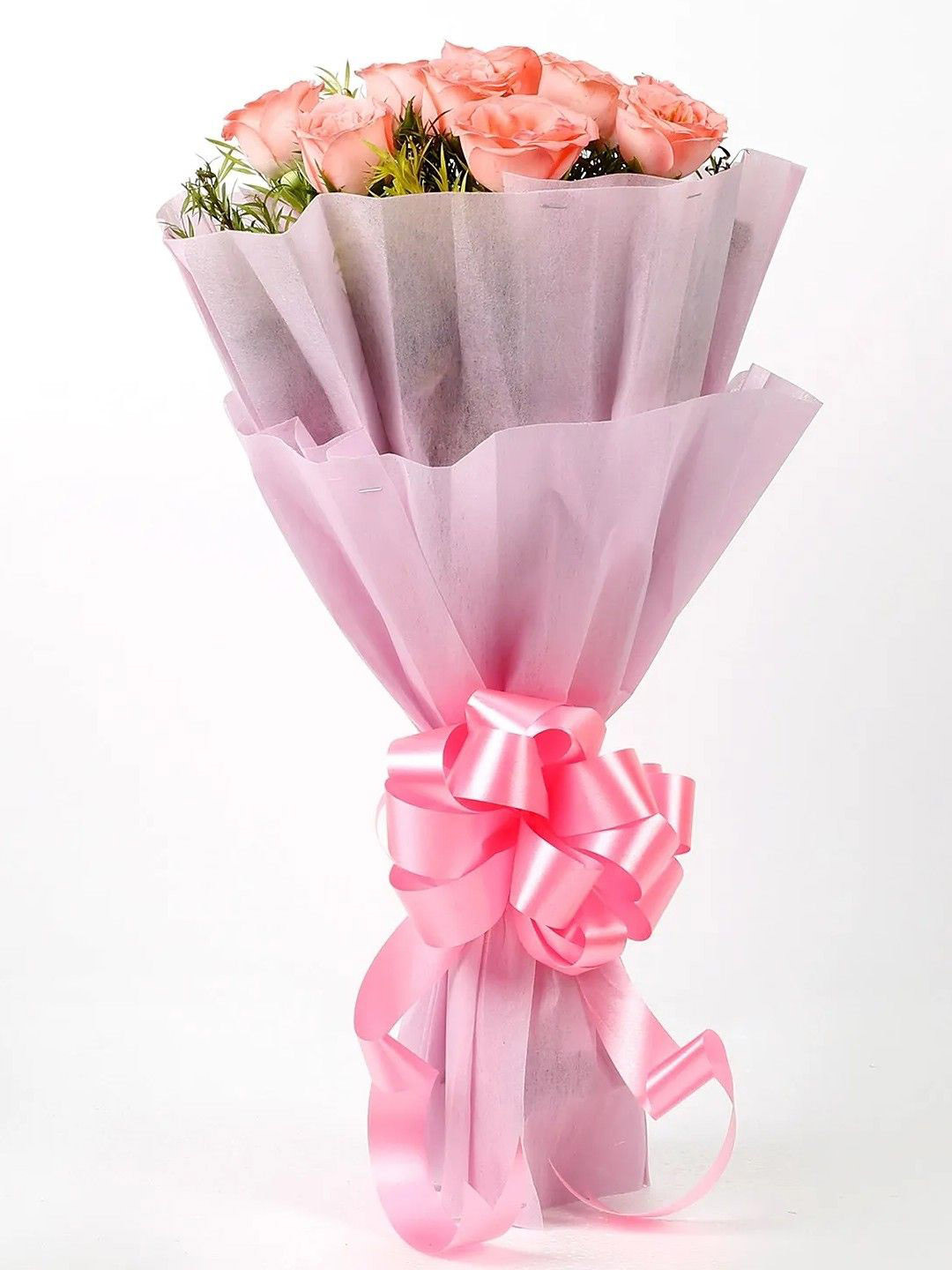 fnp Pink 10 Pieces Impressive Roses Bouquet