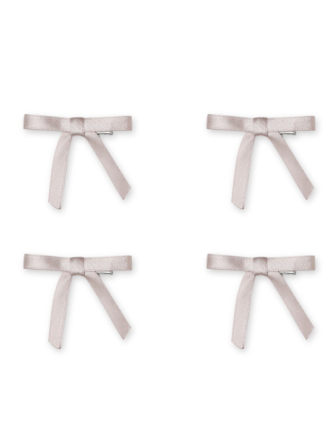 Arendelle Girl Set Of 4 Alligator Fabric & Metal Hair Clips