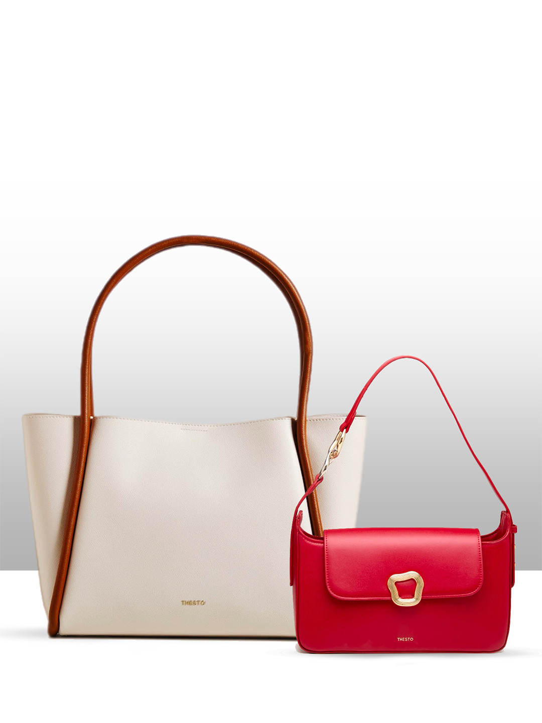 THESTO PU Structured Handheld Bag