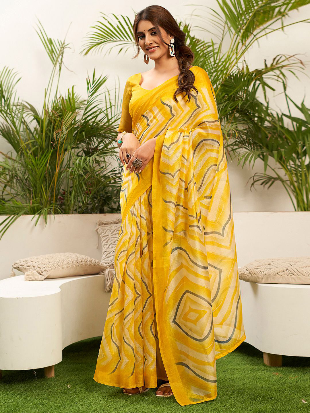 KALINI Zari Ikat Saree