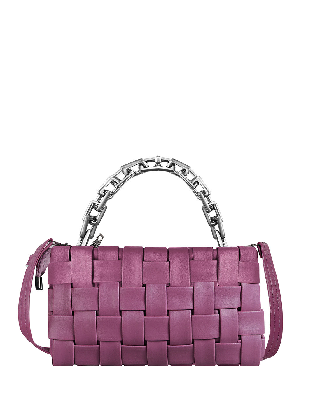 LOREM Geometric Colourblocked Oversized Structured Sling Bag with Quilted