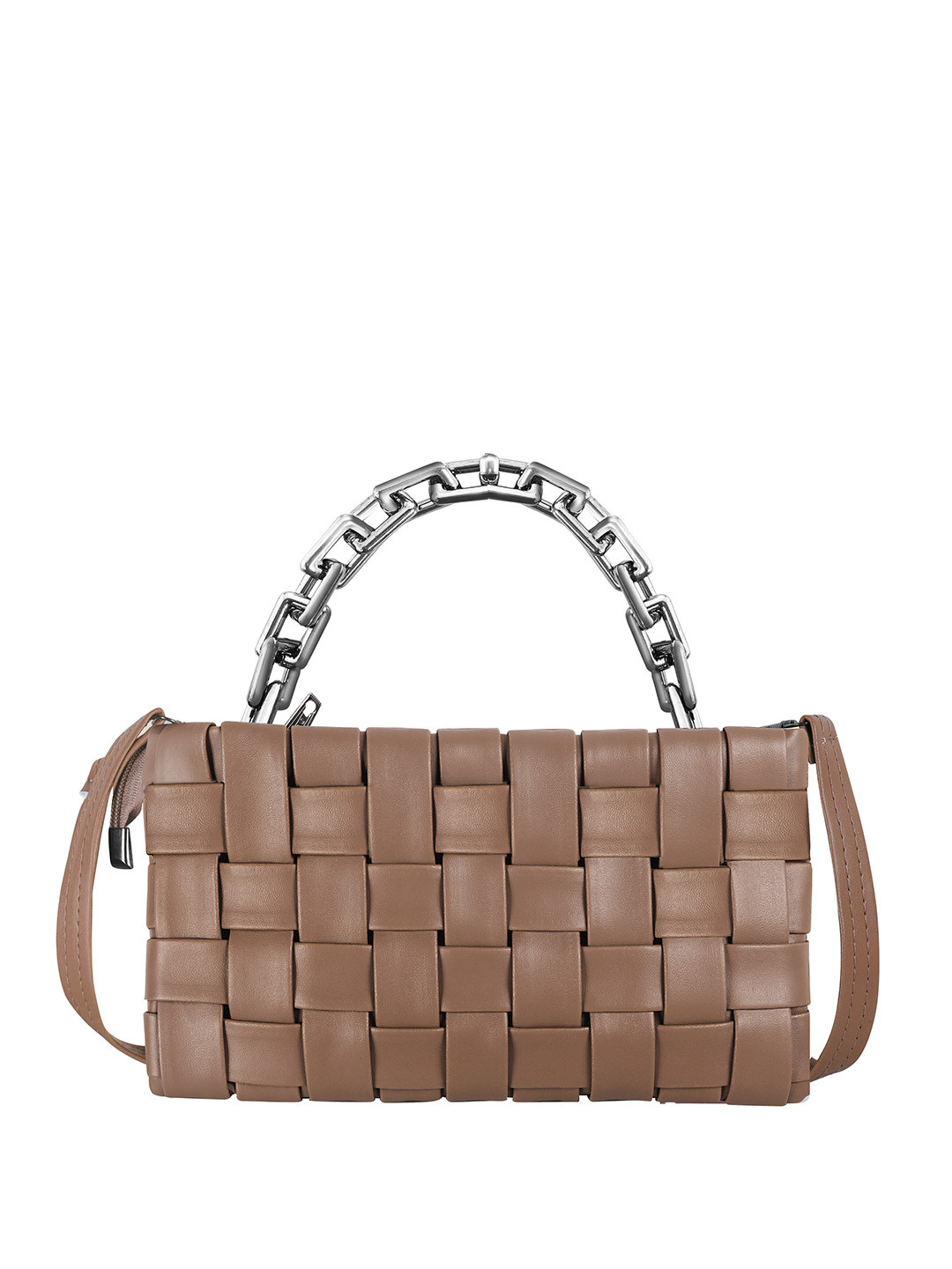 LOREM Geometric Colourblocked Oversized Structured Tote Bag