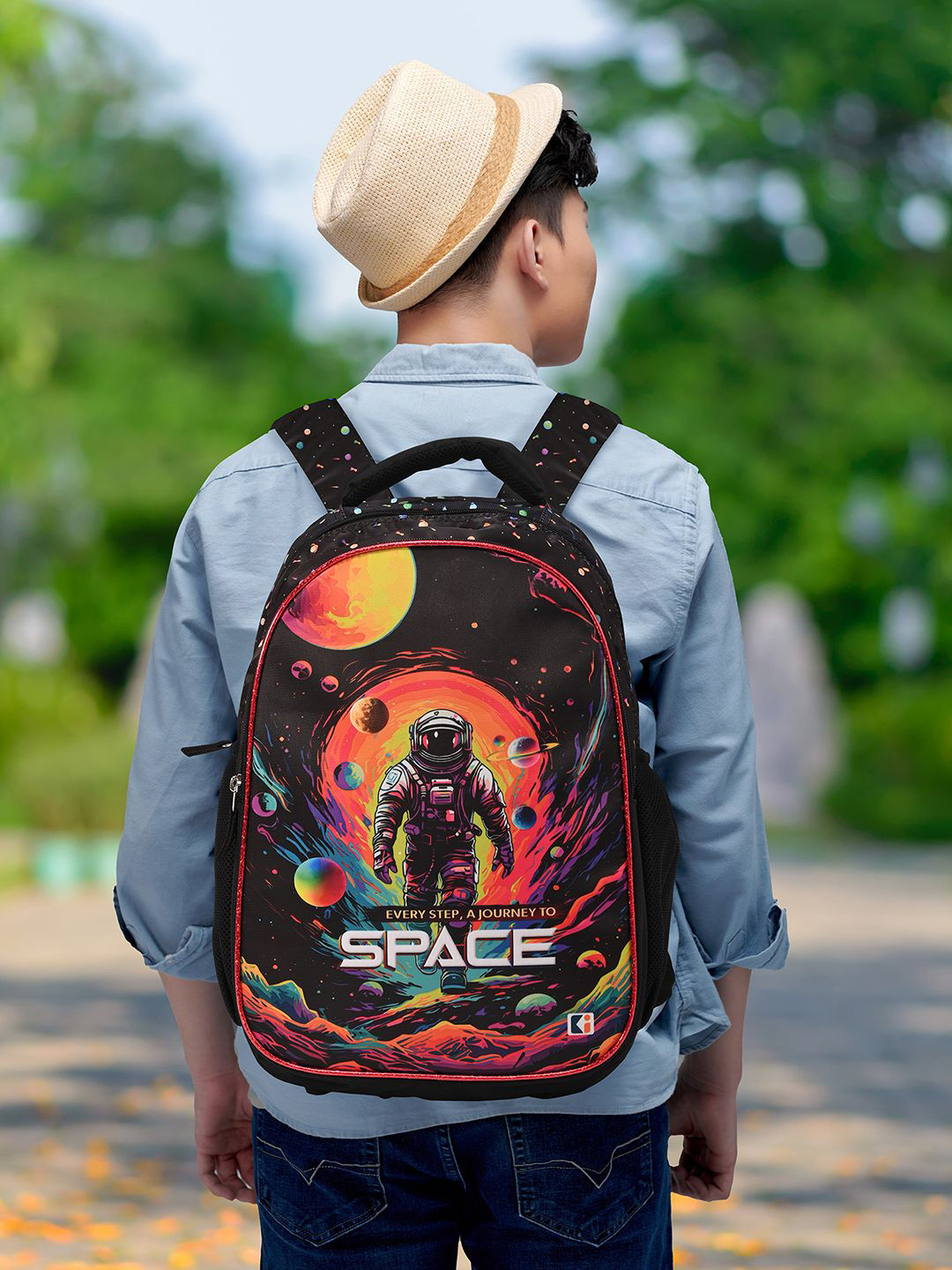 Kuber Industries School Bag with Water Bottle