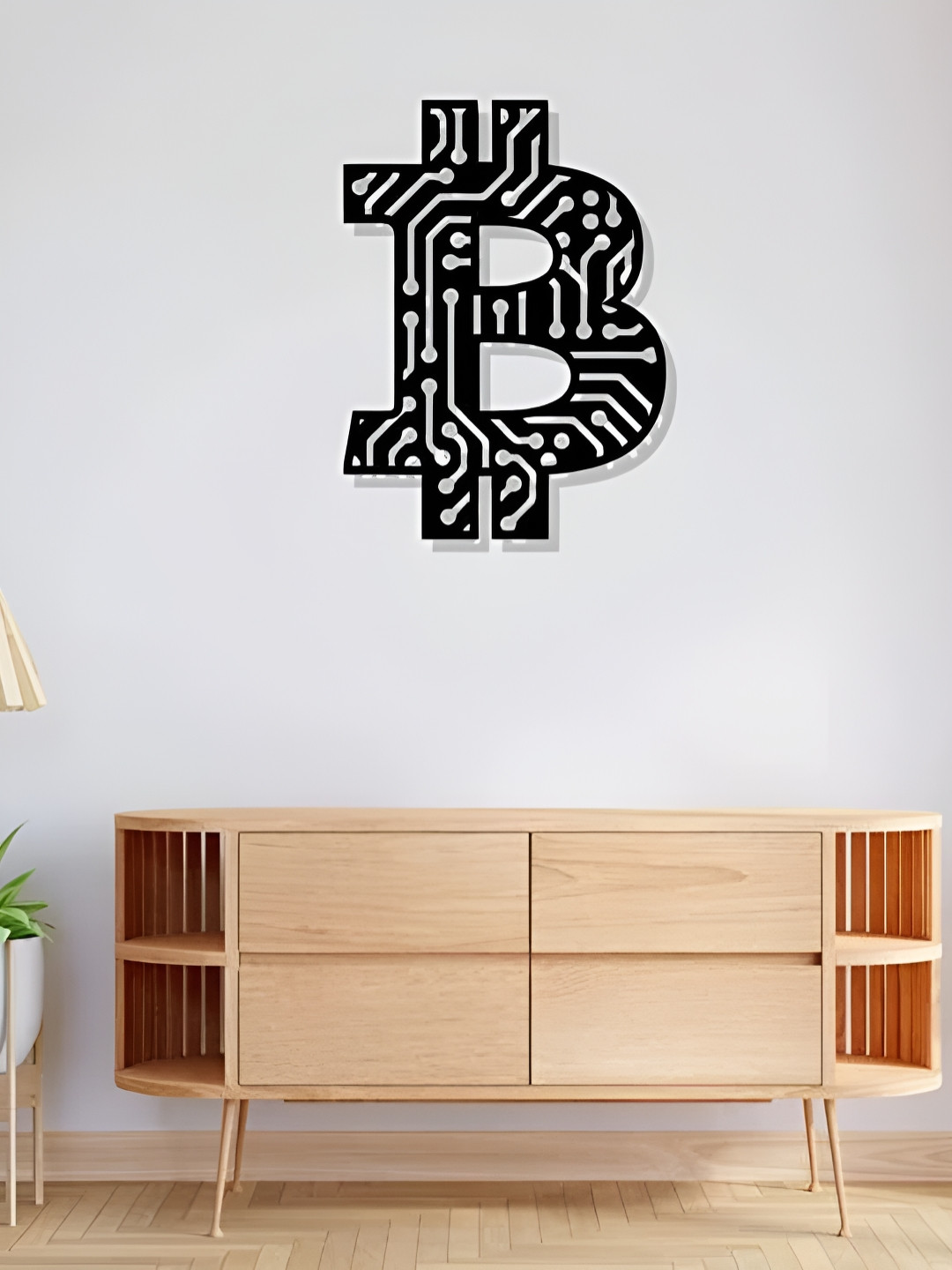 ARTROOMS Bitcoin Metal Matte Hanging Hall Signs and Plaques-25In