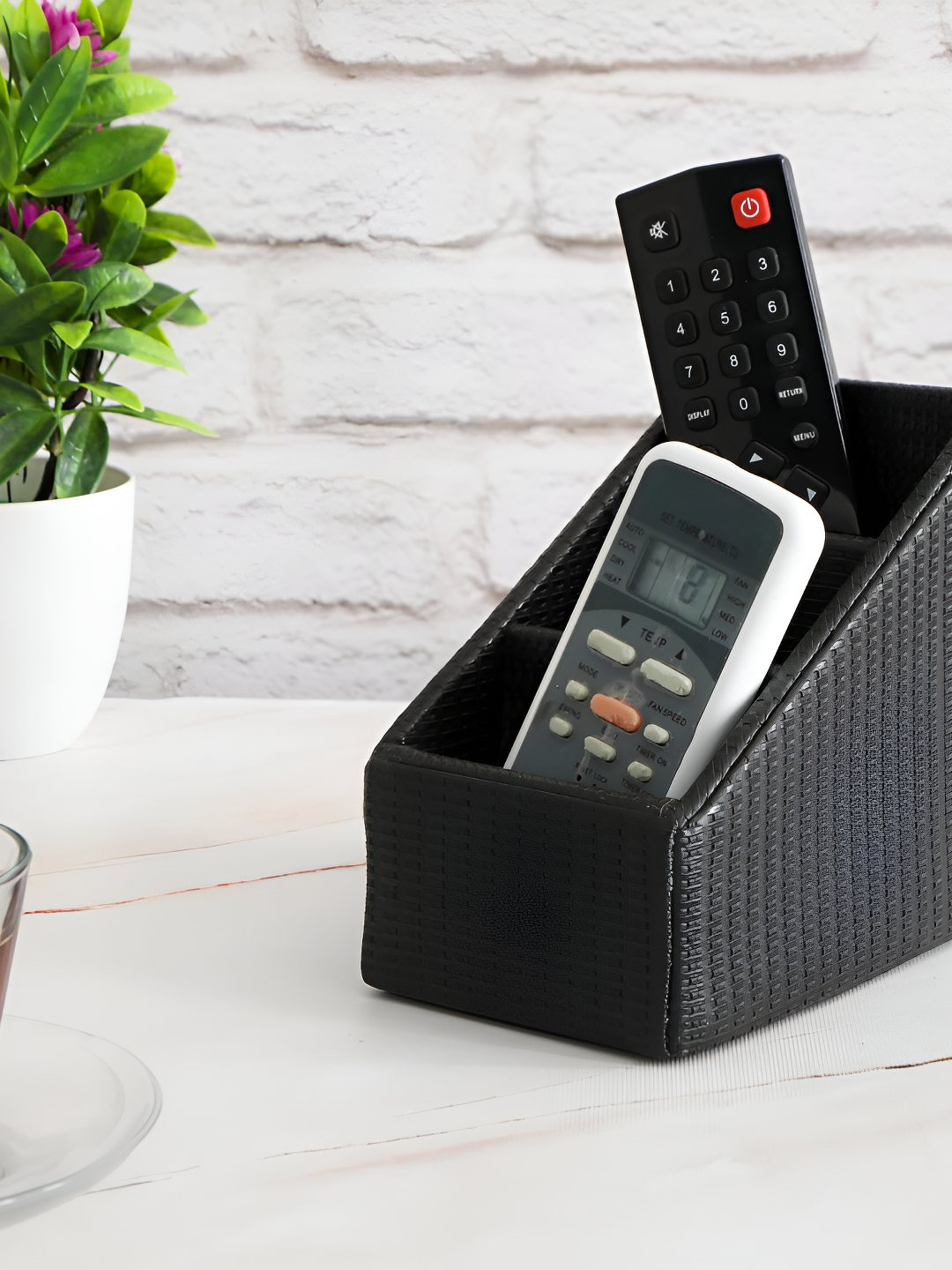 THE HOME CO. Black Checks 3 Part Multi-Utility Organiser