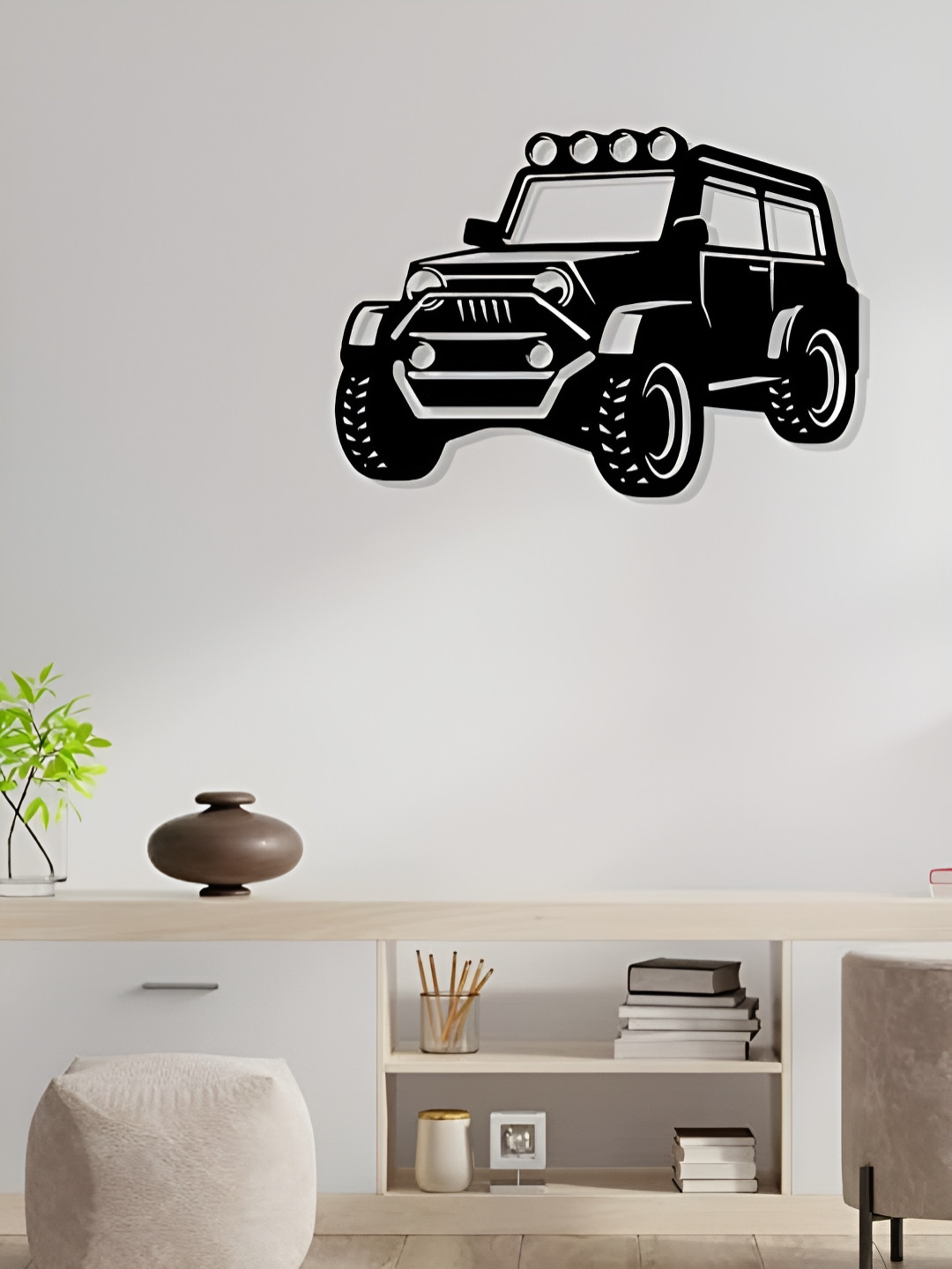 ARTROOMS Jeep Metal Matte Hanging Hall Signs and Plaques-25In