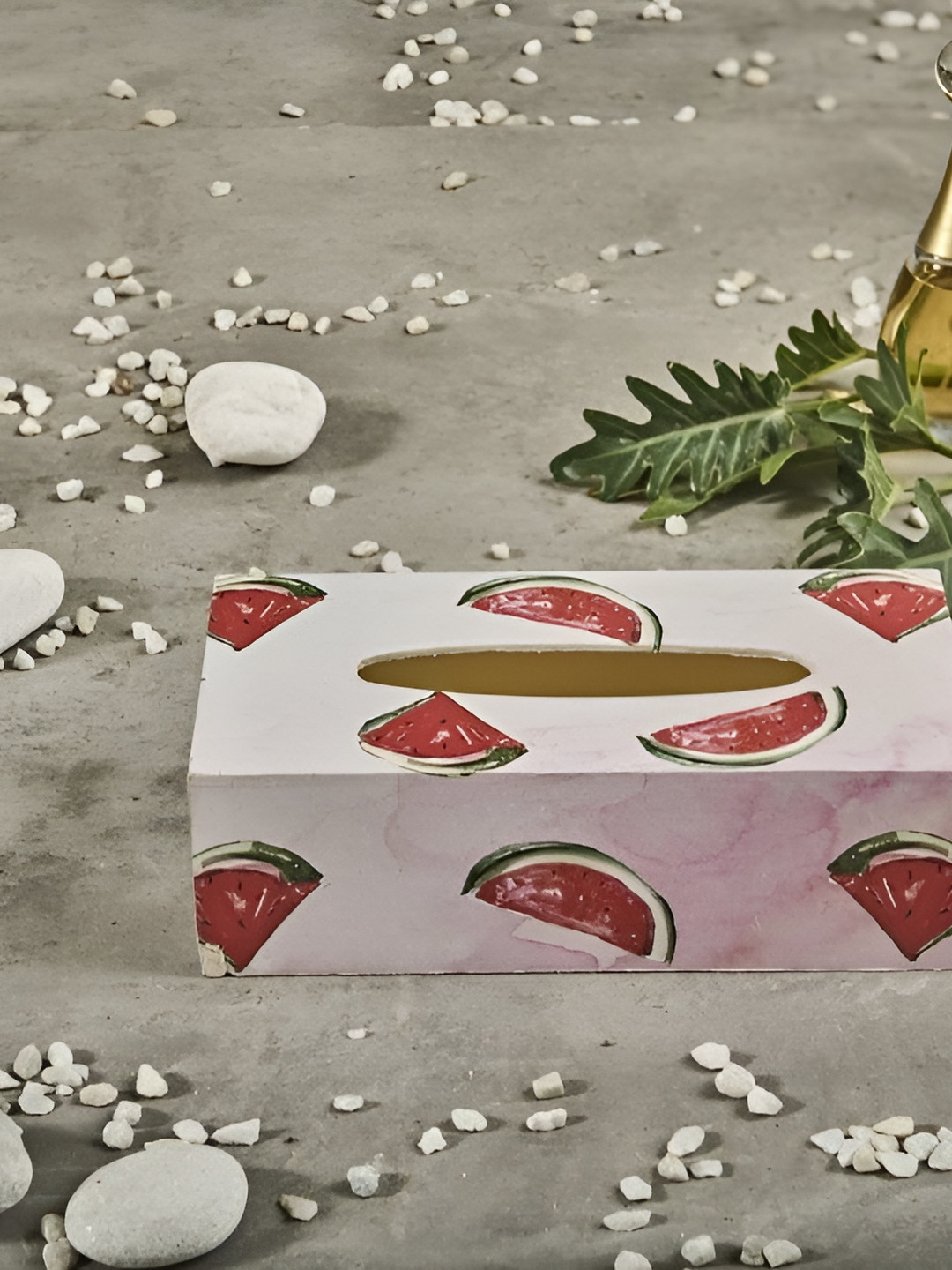 A Tiny Mistake Off White & Red Printed Wooden Tissue Box  Holders