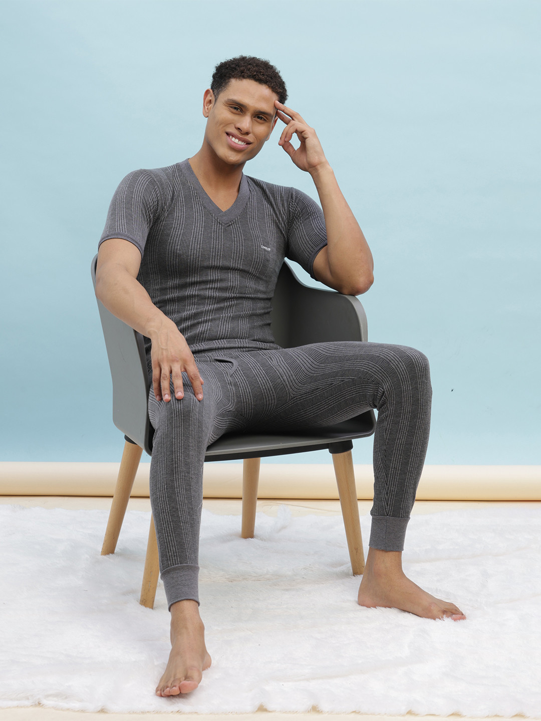 Dollar Ultra Men Self-Design Cotton Thermal Set