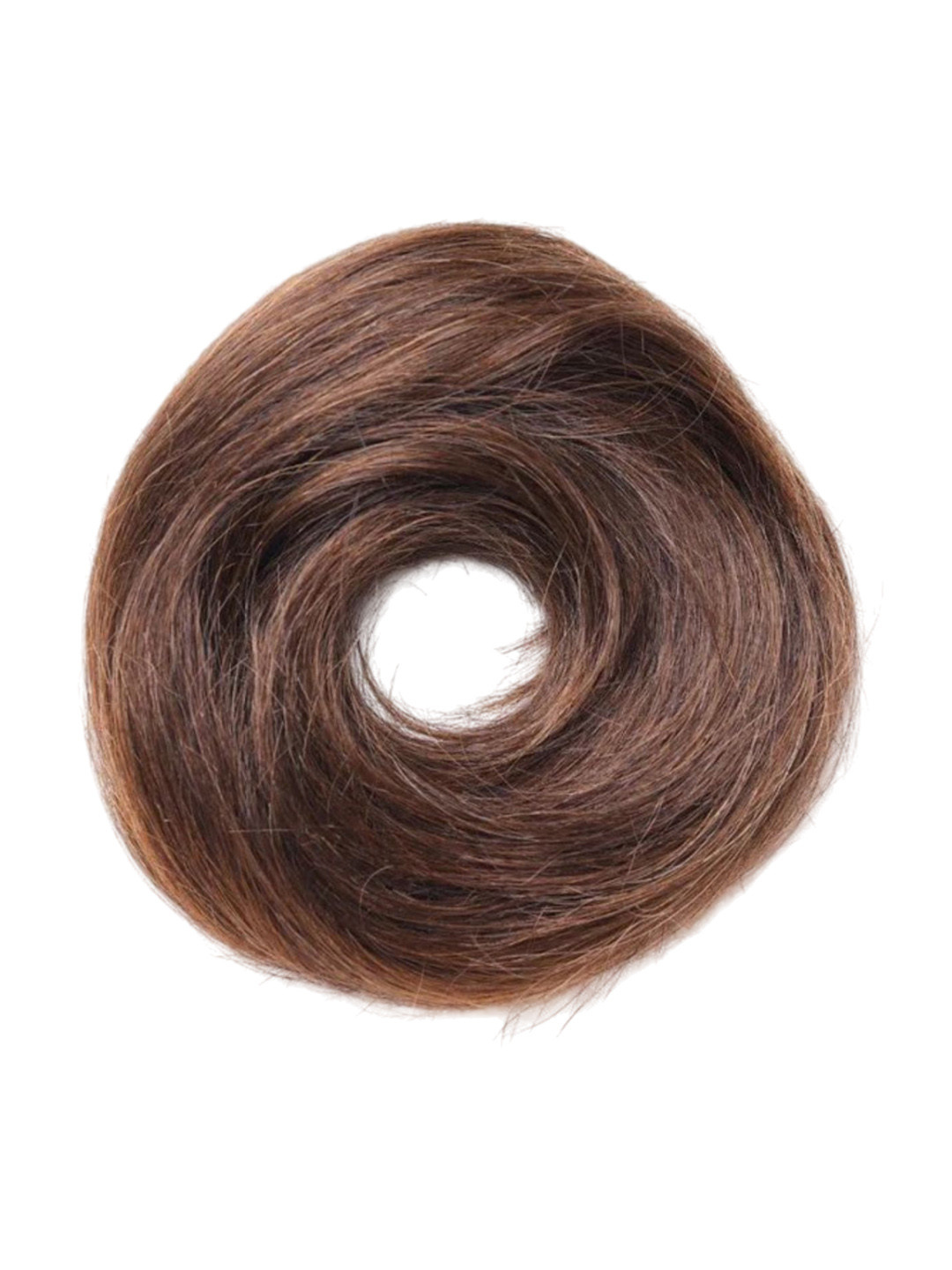 NISH HAIR Human Hair Donut Scrunchie Hair Extension - Light Brown