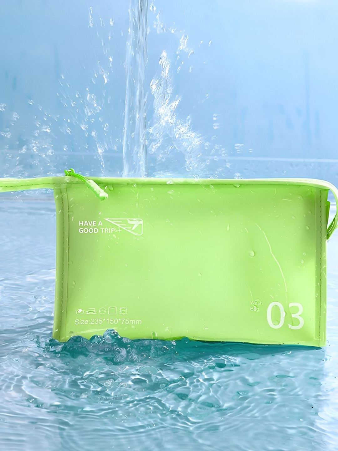 Aura Lime Green Water Resistant Multi-Utility Organiser