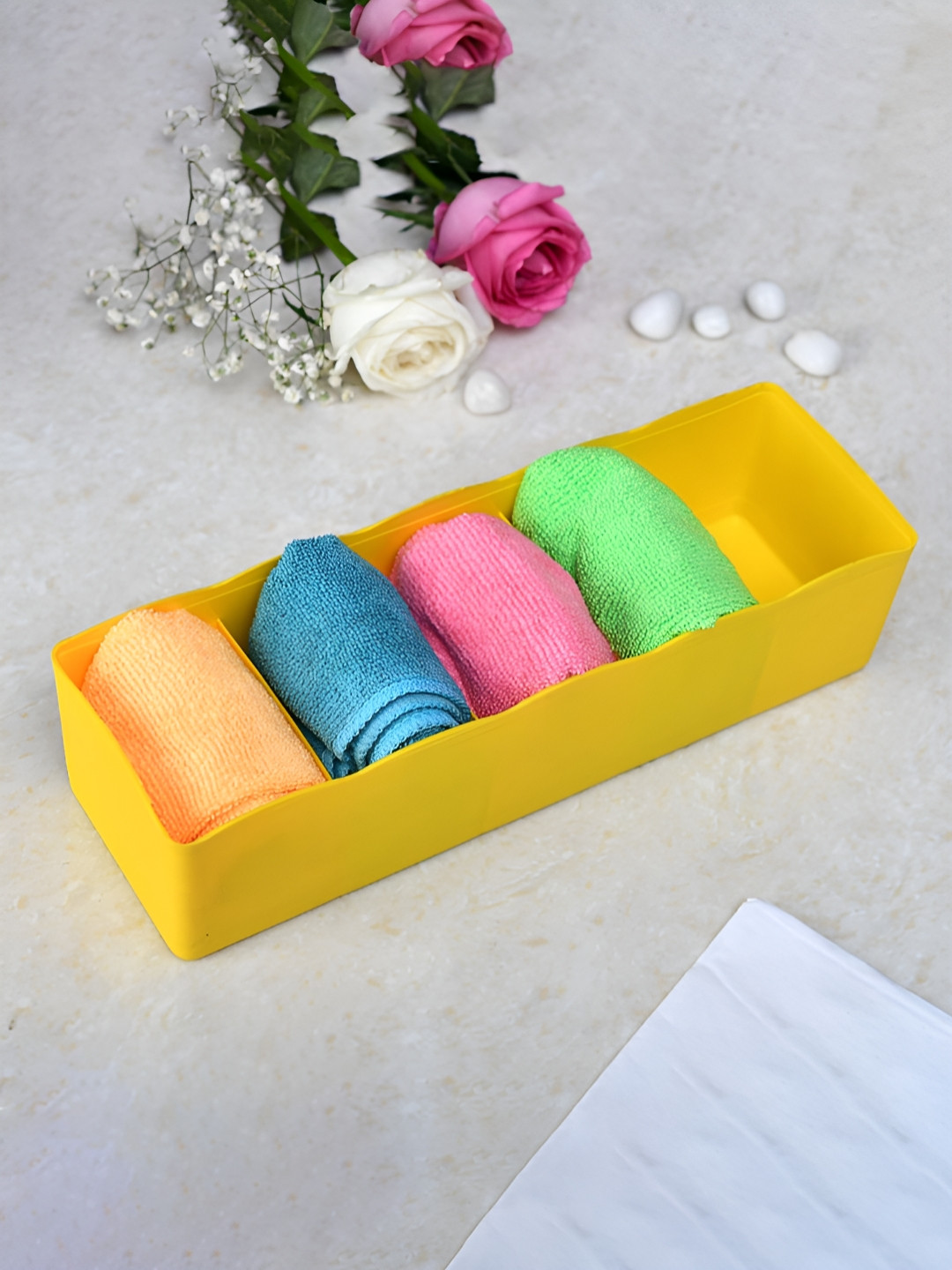 Kuber Industries Red & Yellow 2 Pieces Multi-Utility Organisers