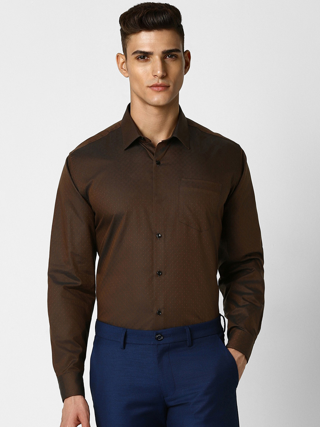 Van Heusen Men Micro Ditsy Printed Party Shirt