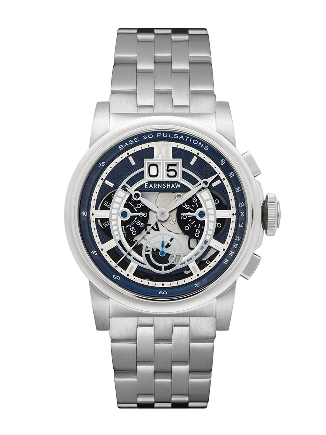 EARNSHAW Men Dial & Stainless Steel Bracelet Style Straps Chronograph Watch ES-8267-22