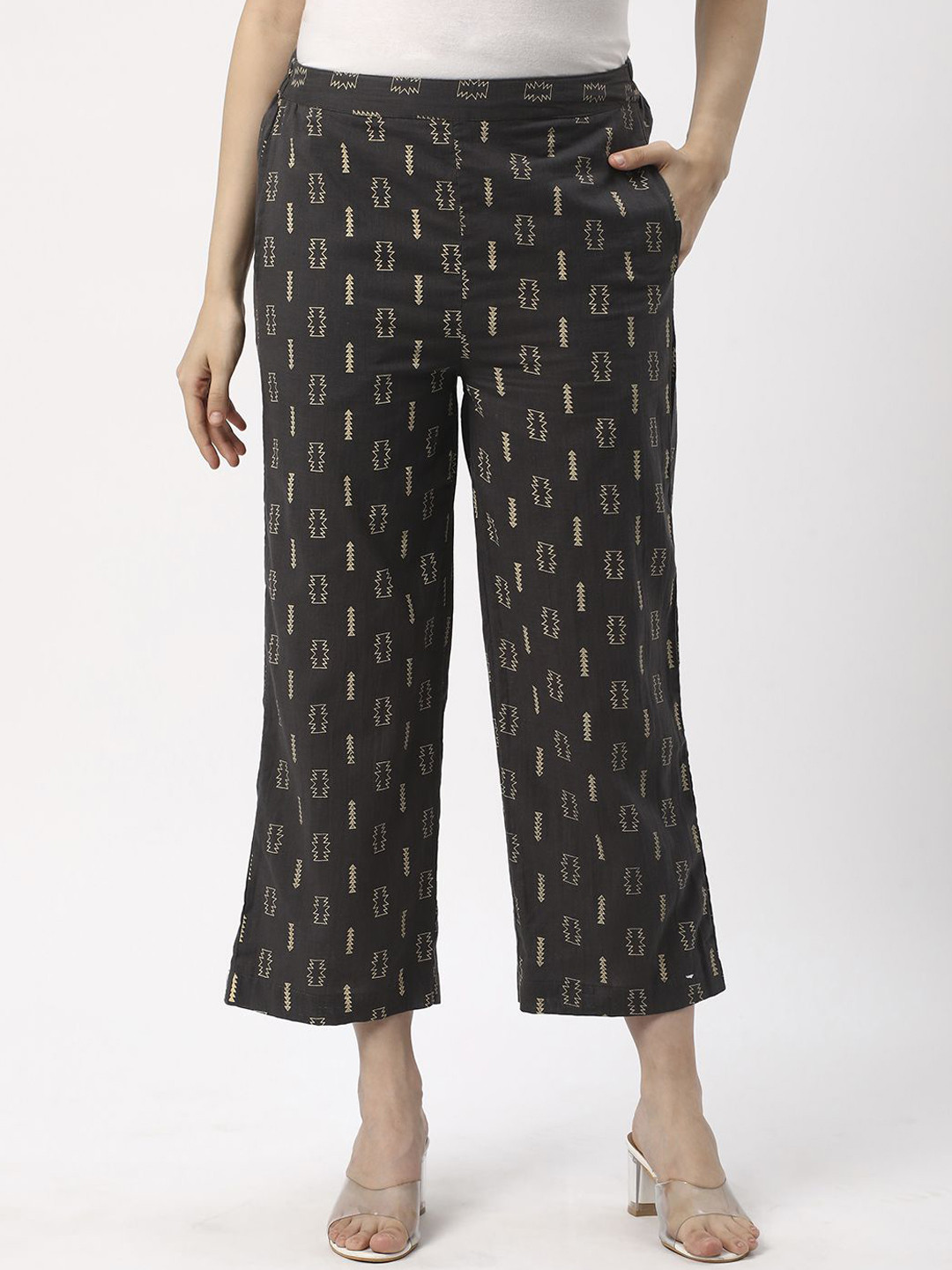 R&B Women Printed Culottes Trousers