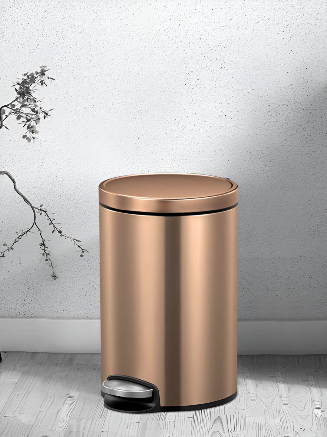 OBSESSIONS Bronze Self-Design Stainless Steel Dustbins 8 Litre