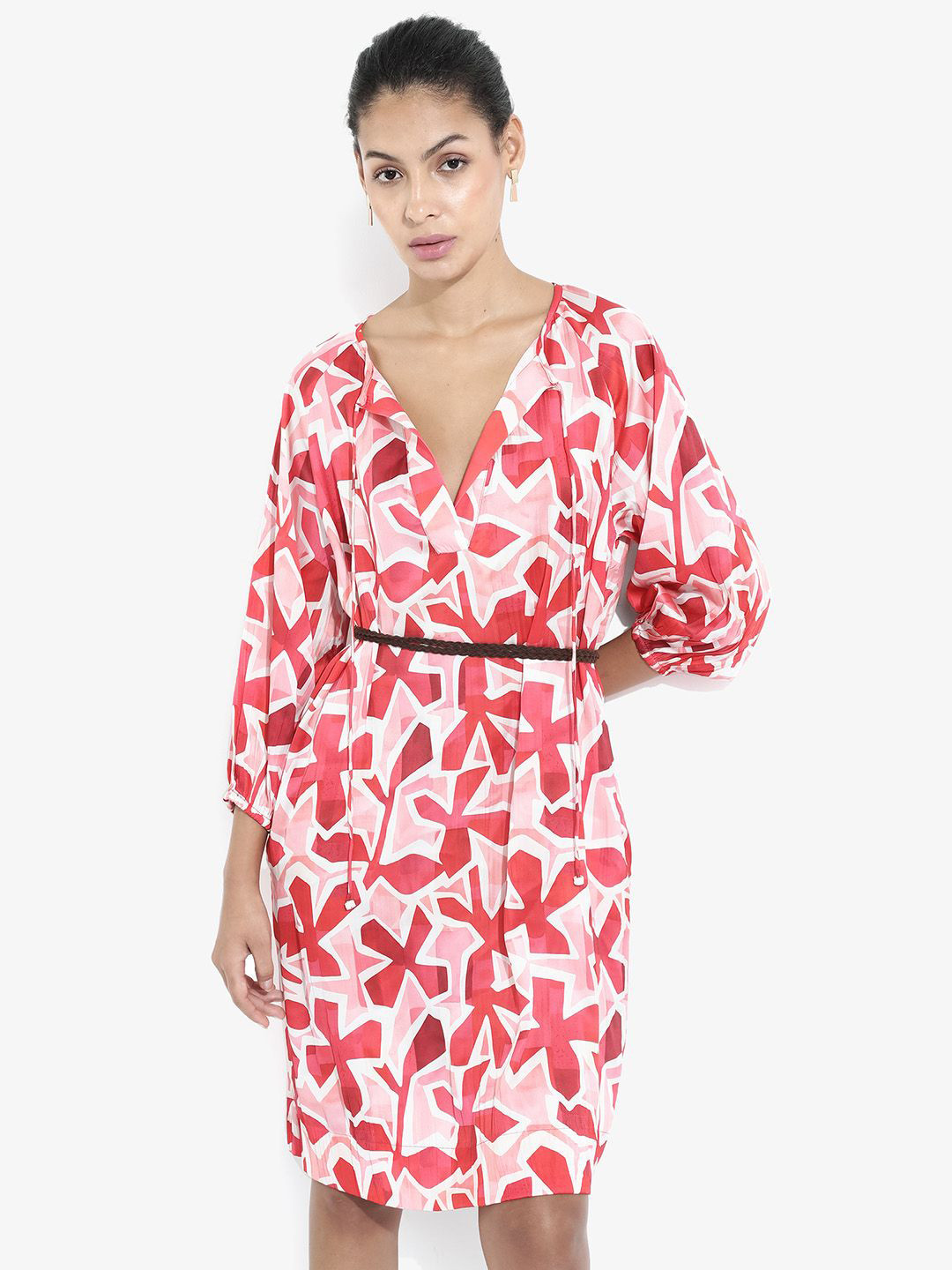 RAREISM Floral Print Blouson Dress
